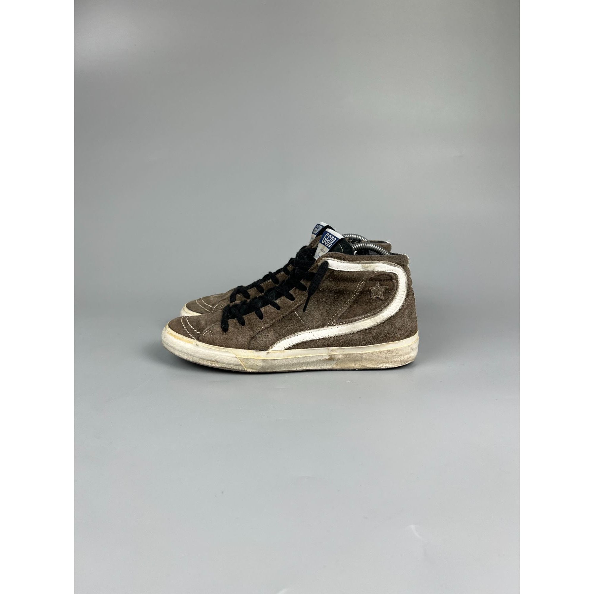 Golden Goose Vintage Golden Goose Hi Top Suede Sneakers (Y0866) Size US 7 / IT 37 - 7 Thumbnail