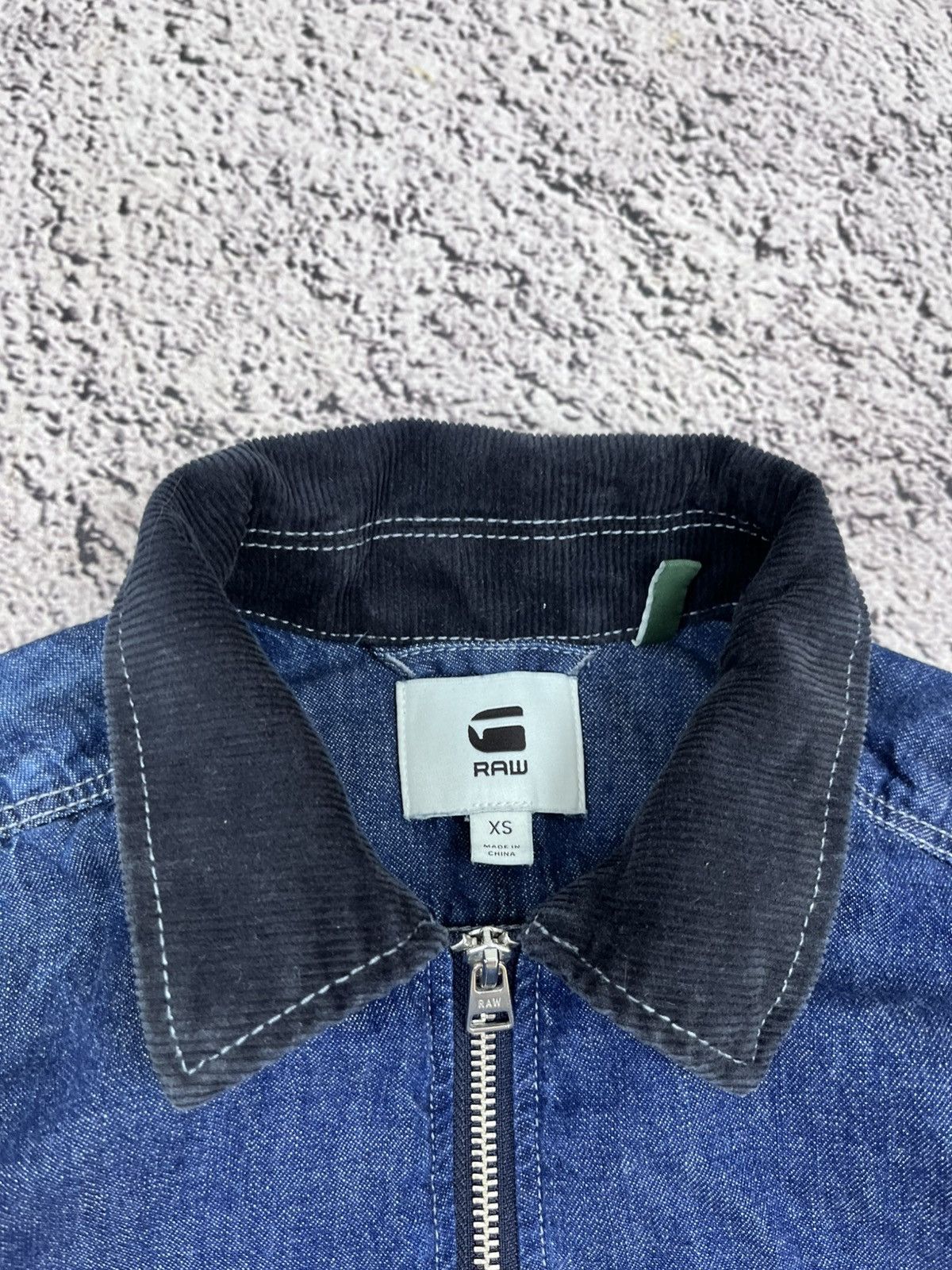 G-Star G-Star RAW Denim Jacket Corduroy Collar Workwear Carhartt Size XS / US 0-2 / IT 36-38 - 5 Thumbnail