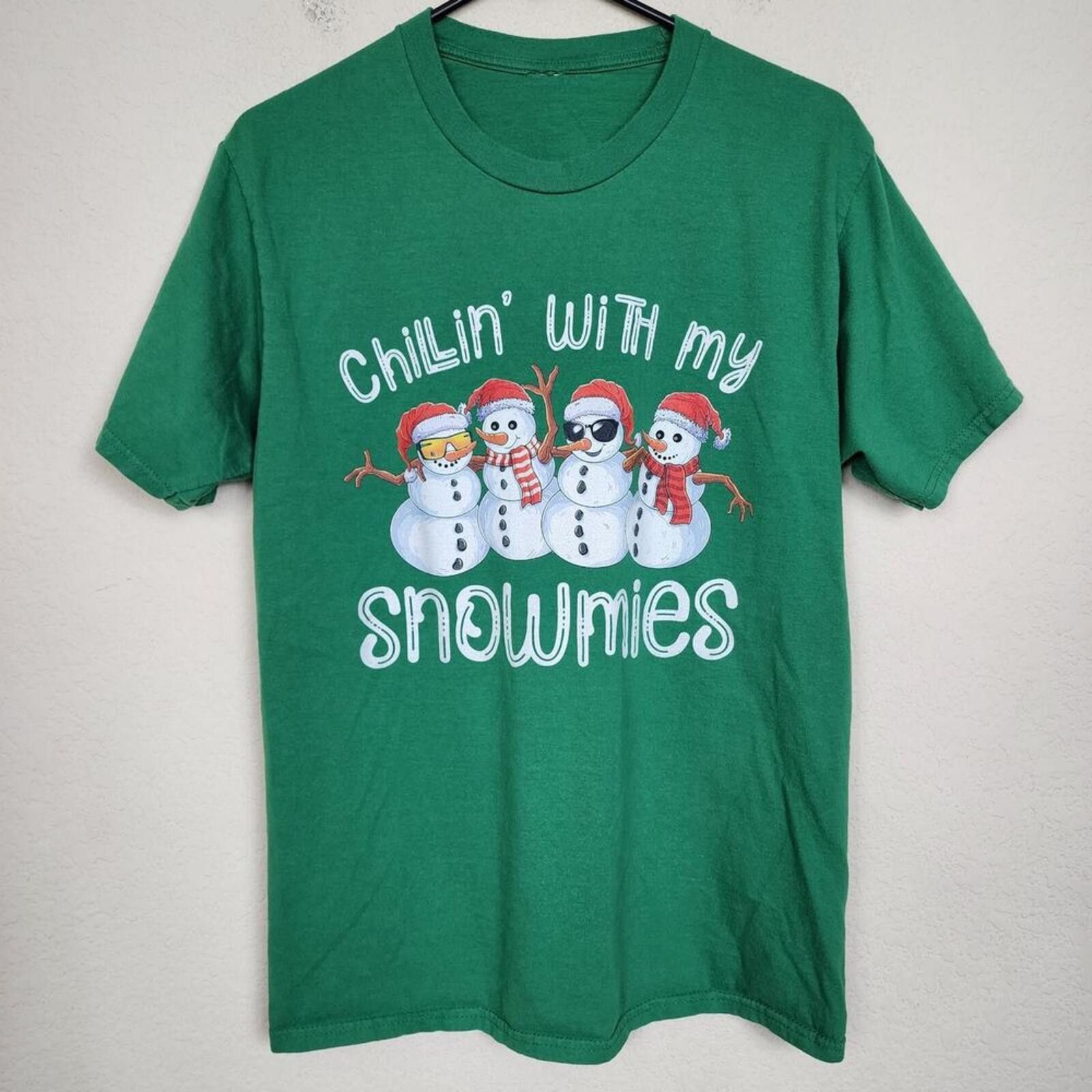 Other Christmas Chillin With My Snowmies Small Graphic Tee Shirt Size US S / EU 44-46 / 1 - 1 Thumbnail