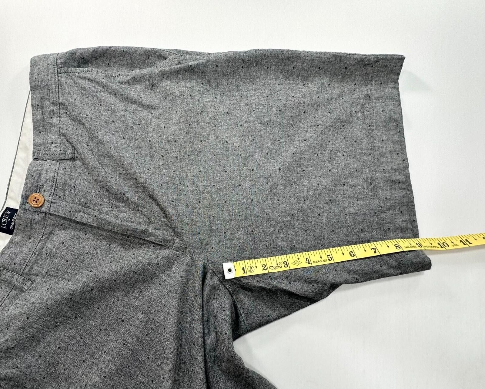 J.Crew J Crew Gramercy Flat Cotton Chino Shorts Mens Gray 33W Size US 33 - 5 Thumbnail