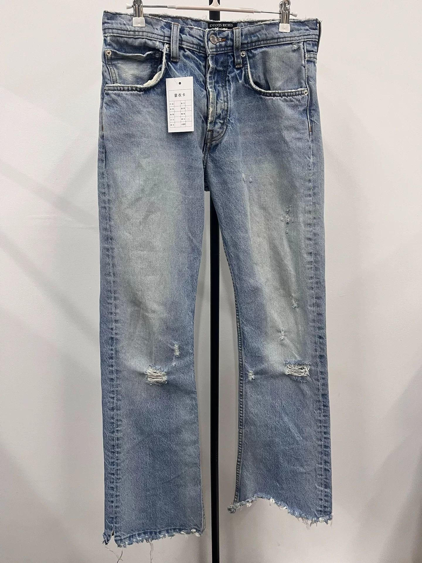 Enfants Riches Deprimes Enfants Riches Deprimes Distressed Blue Denim Pants Size US 29 - 1 Thumbnail