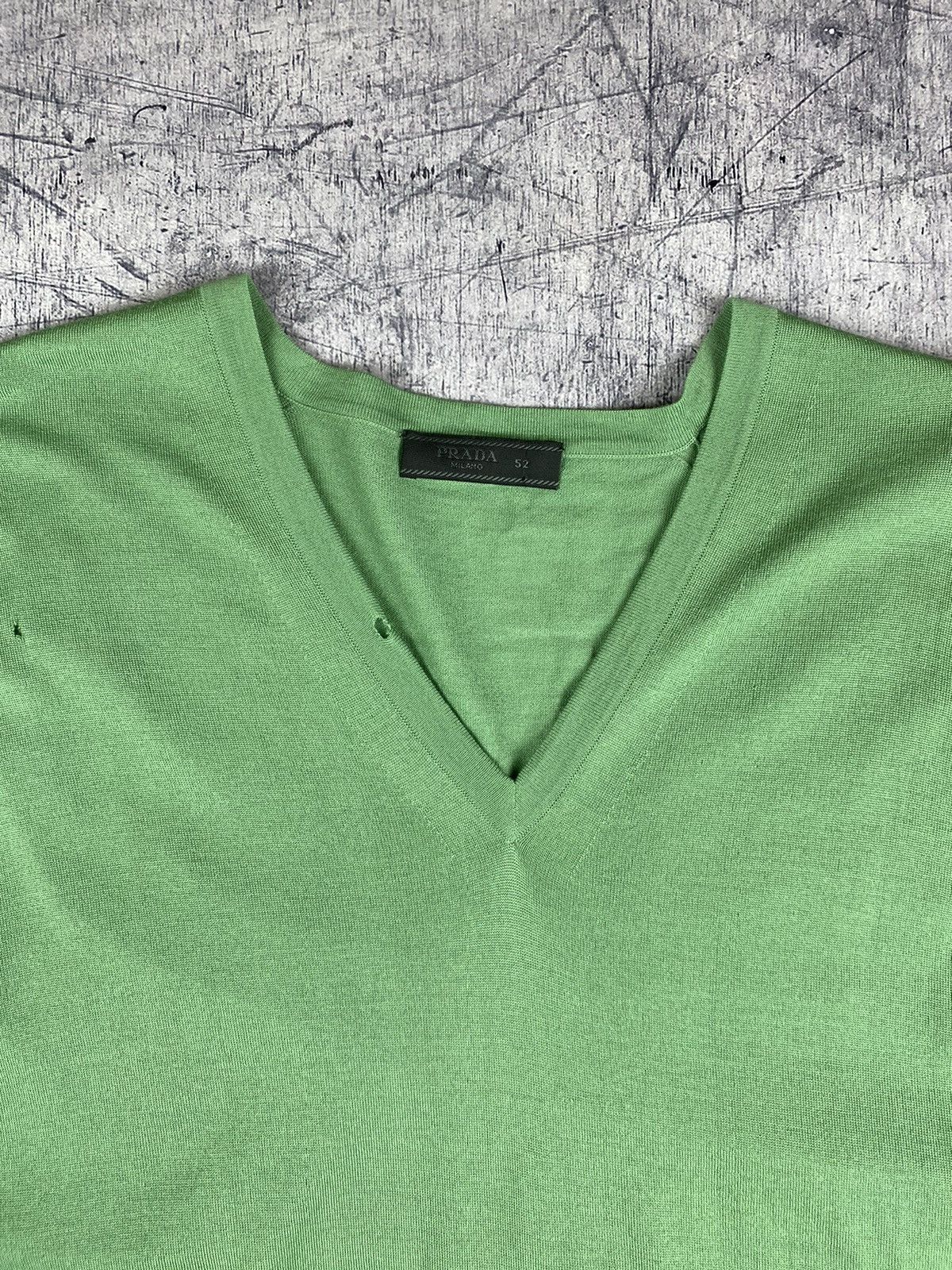 Prada Vintage Prada Distressed Jumper Sweater Pullover Size US L / EU 52-54 / 3 - 3 Thumbnail