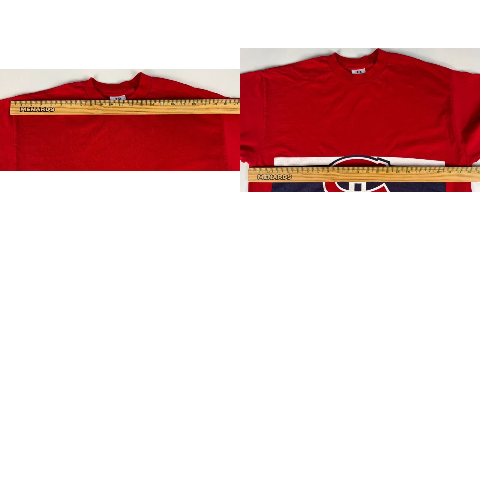 NHL VINTAGE Men's Montreal Canadiens Bulletin T-Shirt NHL 90s Red XL Short Sleeve Crew Neck Mens Size US XL / EU 56 / 4 - 8 Thumbnail