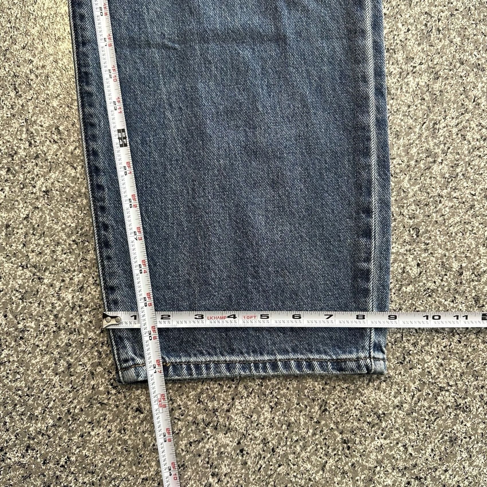 Levi's Levi's Jeans Womens 25x32 Mid Rise Baggy Straight Style: Boyfriend 5-Pocket Blue Denim 100% Cotton XS- Regular/Regular Size 42" / US 20 - 8 Thumbnail