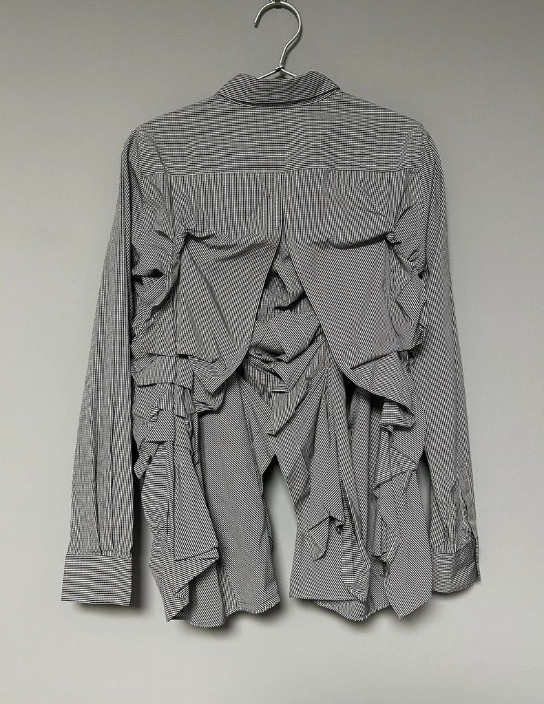 Comme des Garcons Comme Des Garcons Pleated check shirt Size S / US 4 / IT 40 - 2 Thumbnail