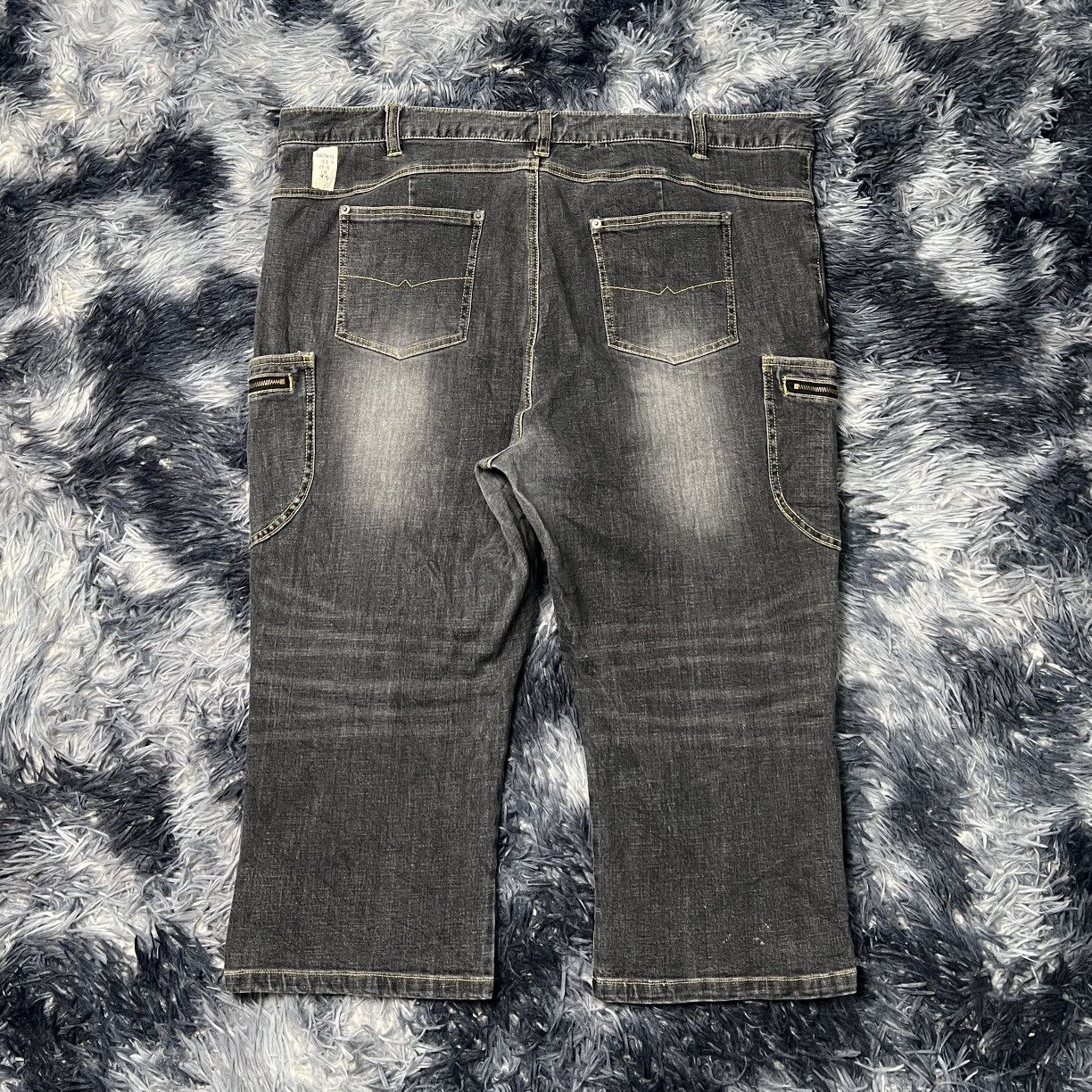 Japanese Brand Smile Land 3q Denim Cargo Pants Size US 44 / EU 60 - 2 Thumbnail