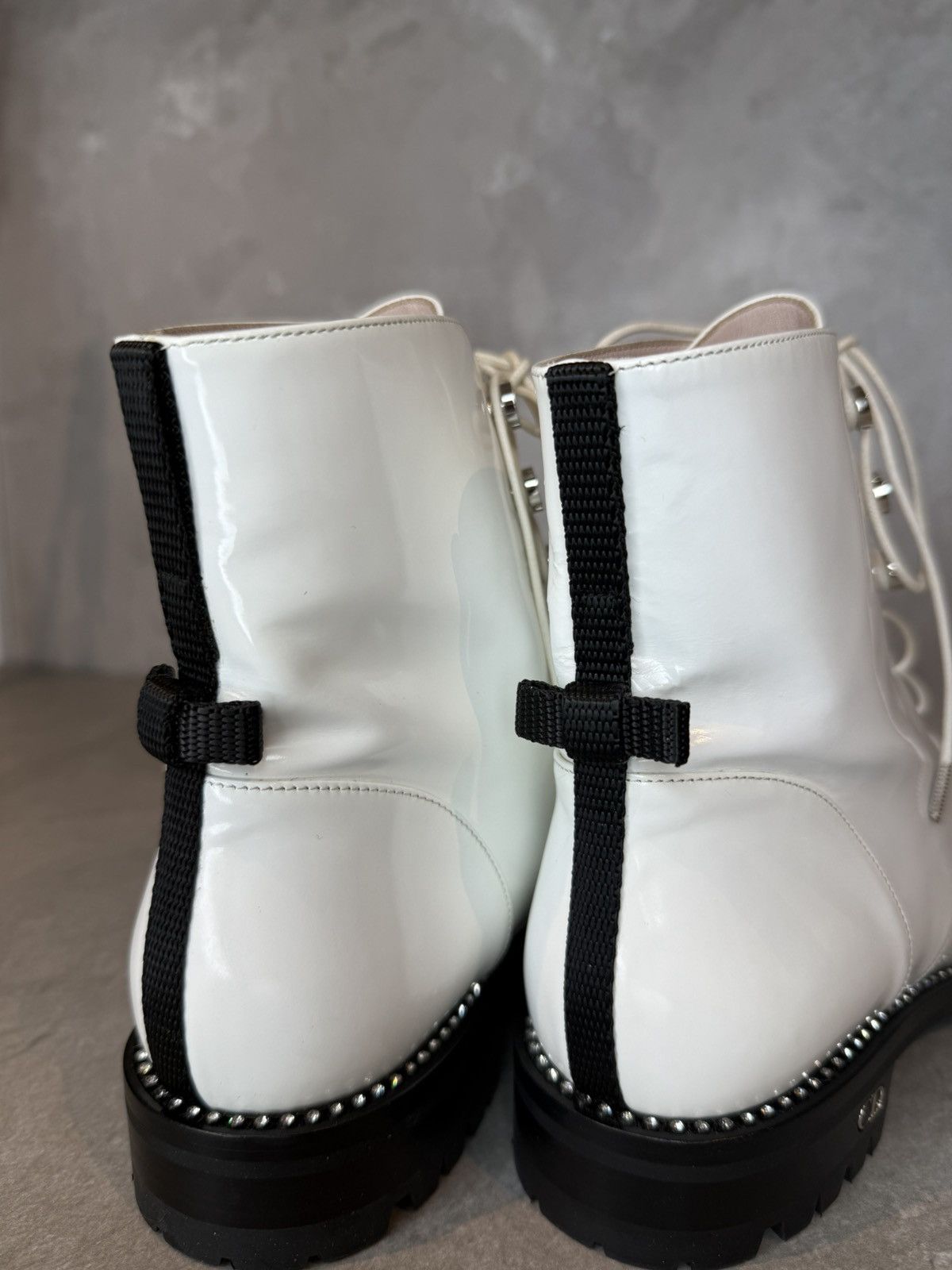 Christian Dior Monsieur × Dior Christian Dior - Rebelle Ankle Boots with Stones Size US 5 / IT 35 - 3 Thumbnail