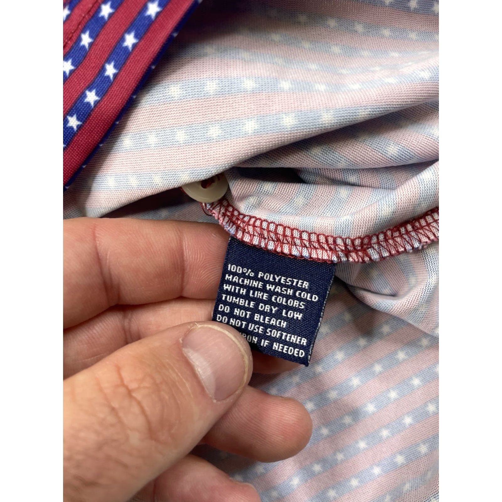 Vintage Donald Ross Sportswear Polo Shirt Mens XL Performance Stars Stripes Bridge Logo Size US XL / EU 56 / 4 - 5 Thumbnail