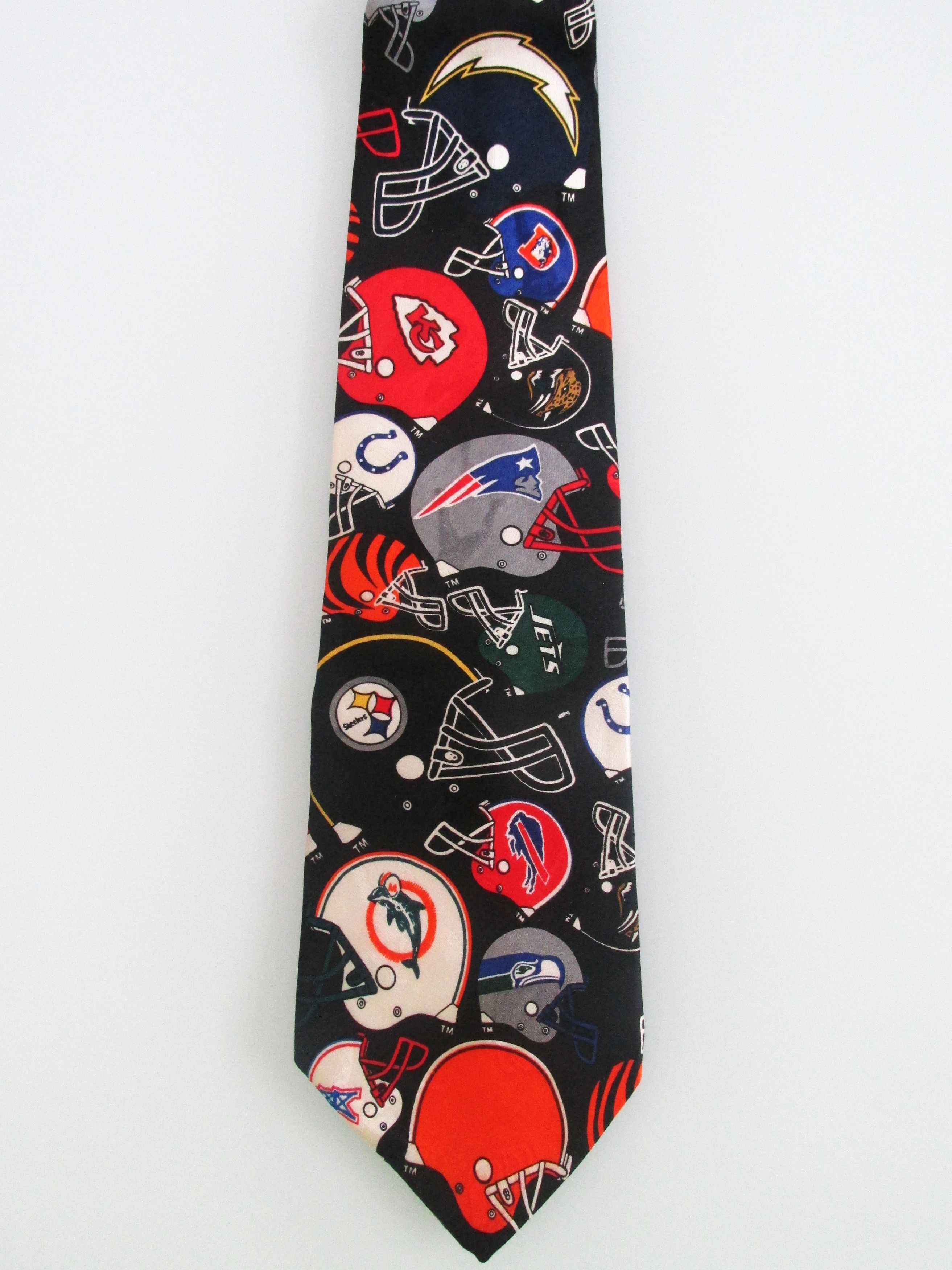 NFL Team NFL (NWOT) AFC Team Helmets Silk Tie Size ONE SIZE - 2 Thumbnail