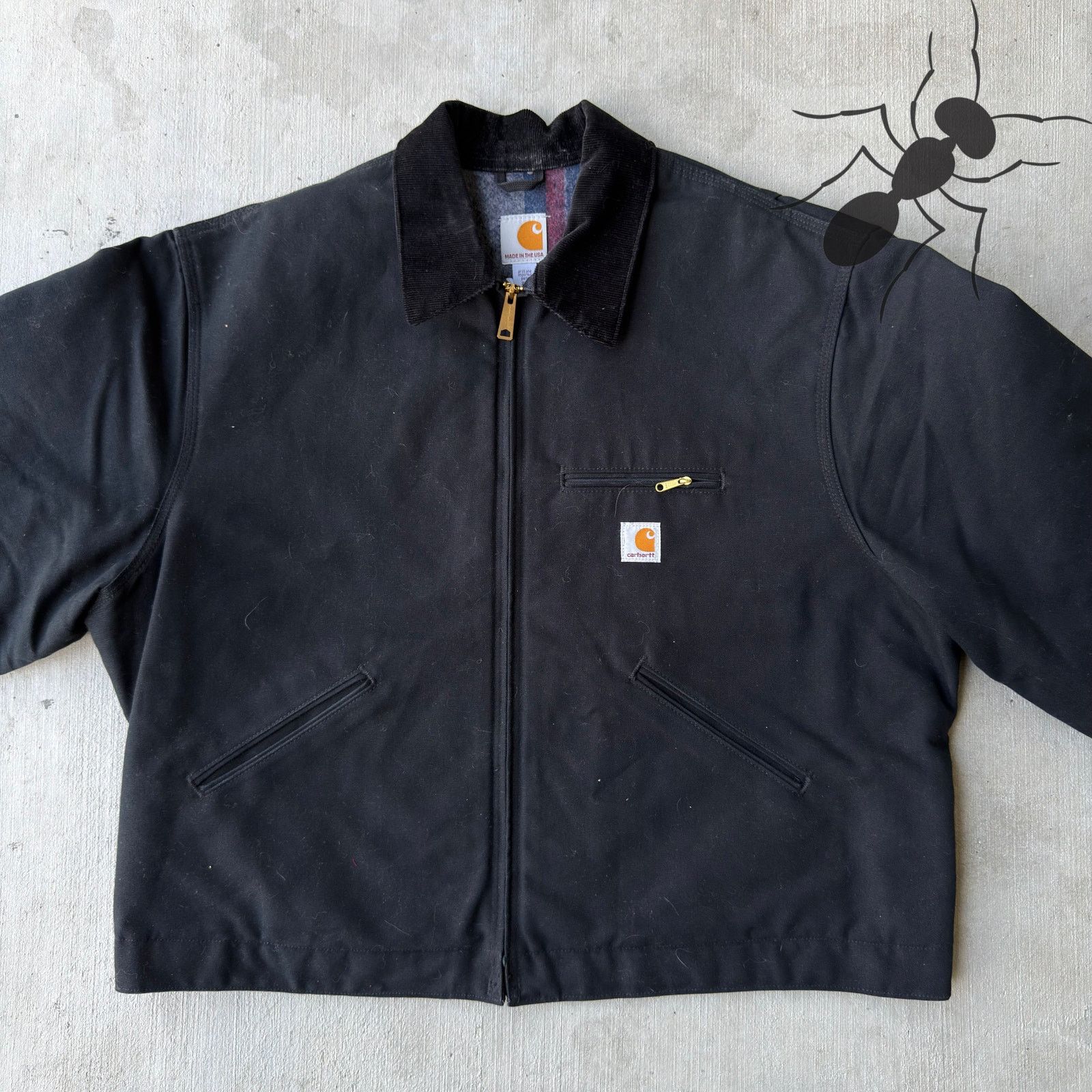 Carhartt × Vintage Carhartt J001 black Detroit work wear jacket Size US XXL / EU 58 / 5 - 3 Thumbnail
