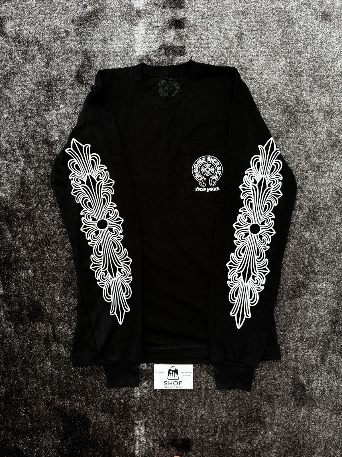 Chrome Hearts NEW CHROME HEARTS NYC FLORAL HORSESHOE LONG SLEEVE SHIRT Size US S / EU 44-46 / 1 - 2 Thumbnail