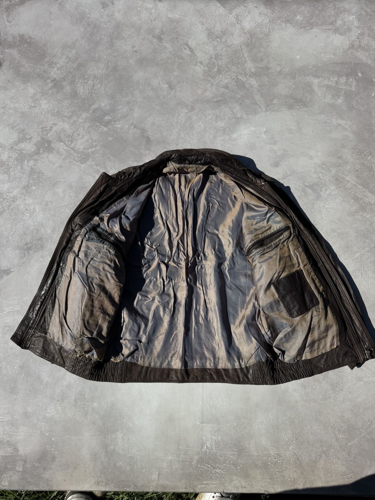Leather Vintage Distressed Brown Leather Jacket Y2k Size US M / EU 48-50 / 2 - 13 Thumbnail