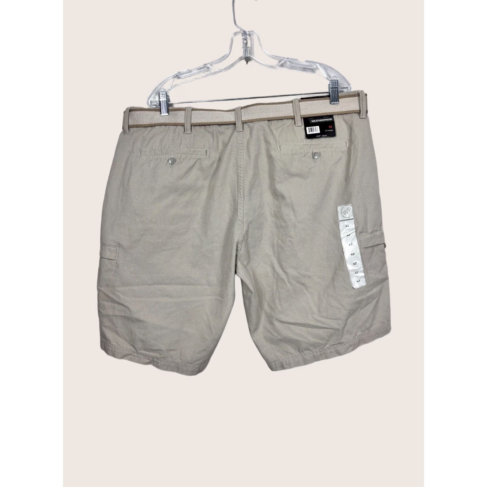Weatherproof Weatherproof Cargo Shorts Men's Size 42W Gray Everyday 10" Inseam Belted NWT Size US 42 / EU 58 - 1 Thumbnail