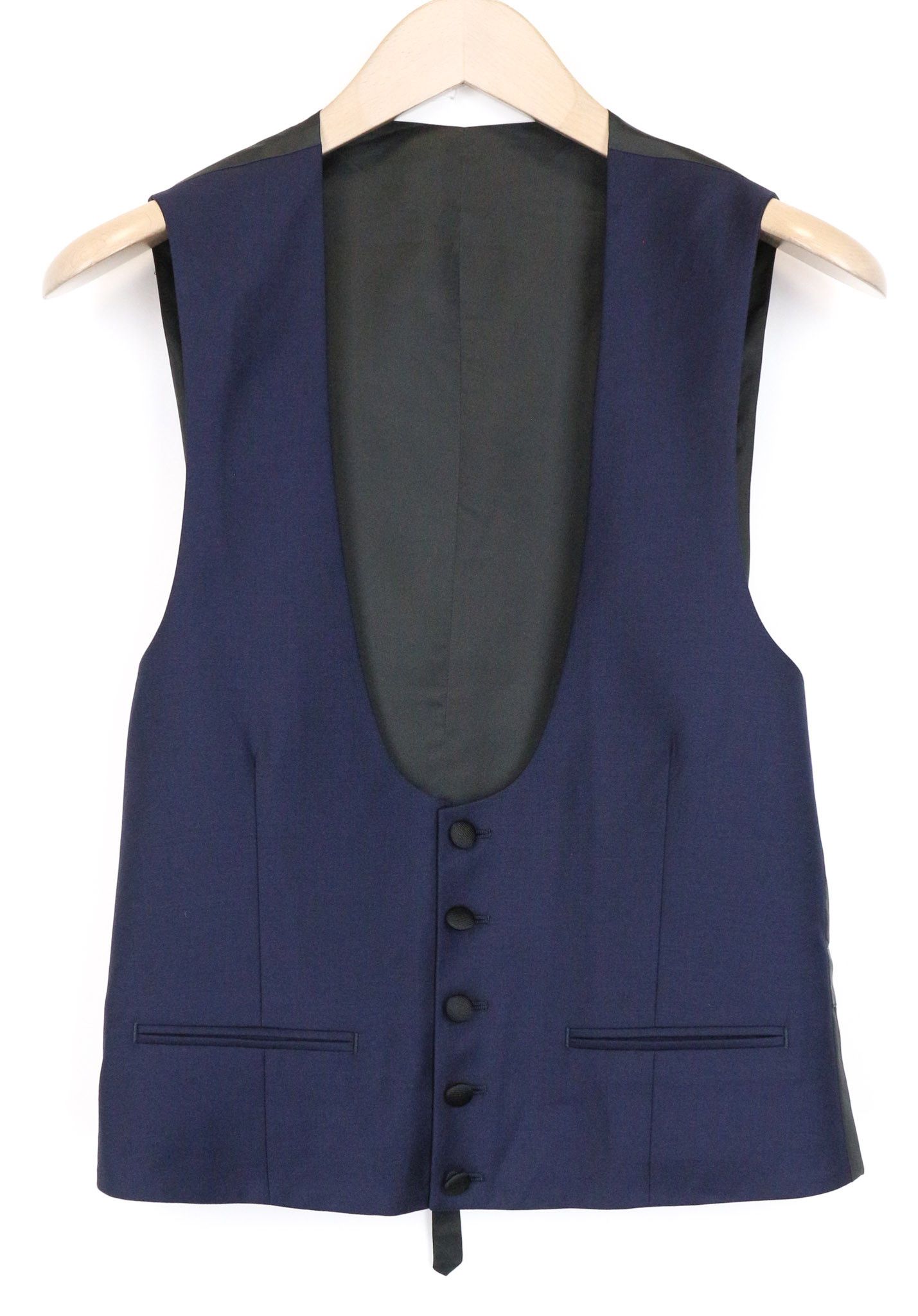 Suitsupply UK36S Navy Slim Wool Tuxedo Suit 75883 Size 36S - 2 Thumbnail