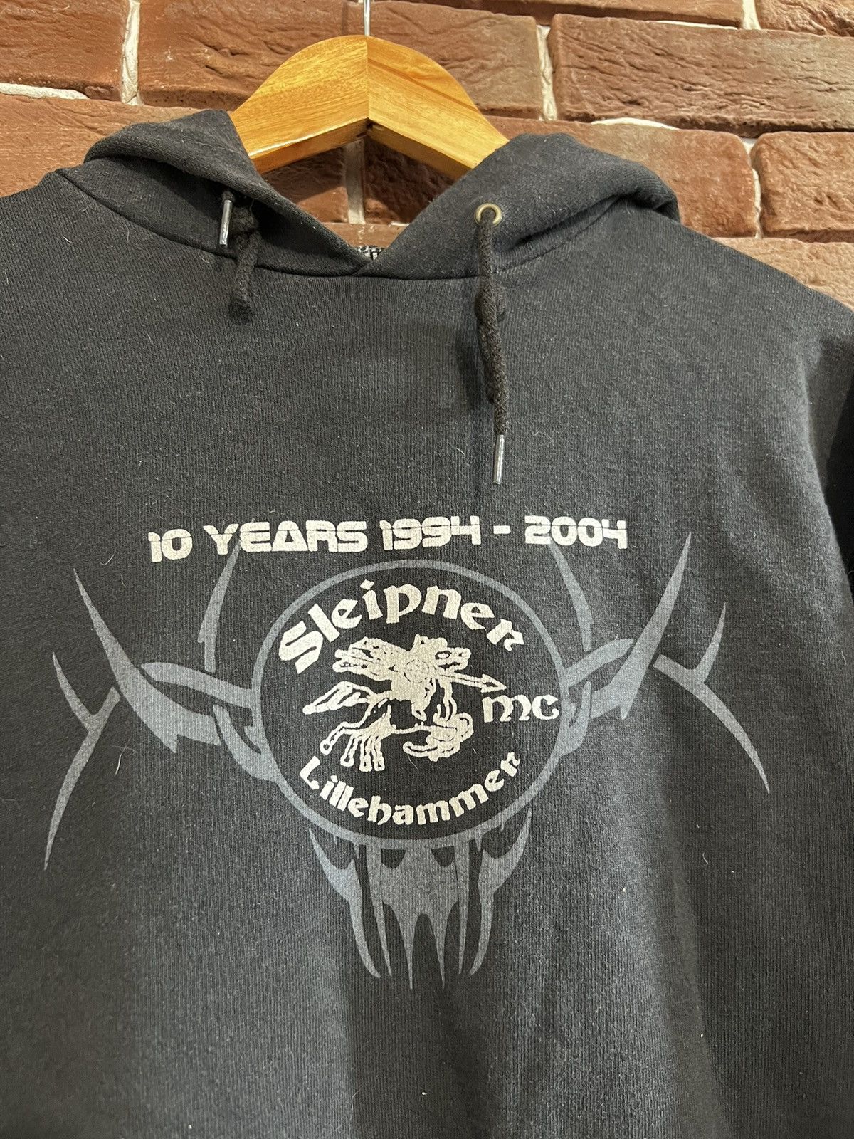 Tribal Streetwear Vintage Y2k 00s Tribal Rave M Black Rock Metal Hoodie Size US M / EU 48-50 / 2 - 4 Thumbnail