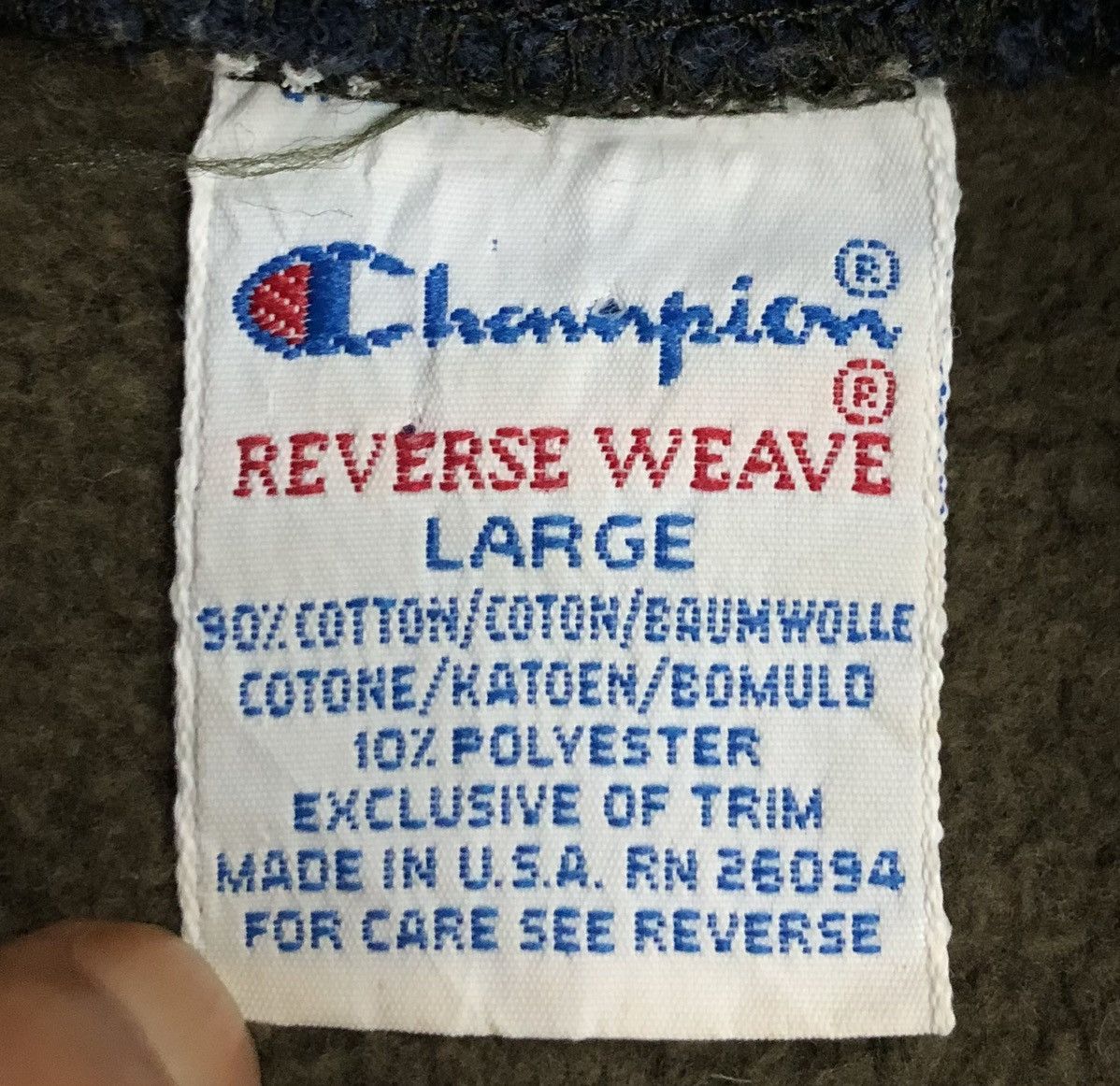 Champion Vintage Champion Reverse Weave Sweatshirt (Olive Green) Size US L / EU 52-54 / 3 - 8 Thumbnail
