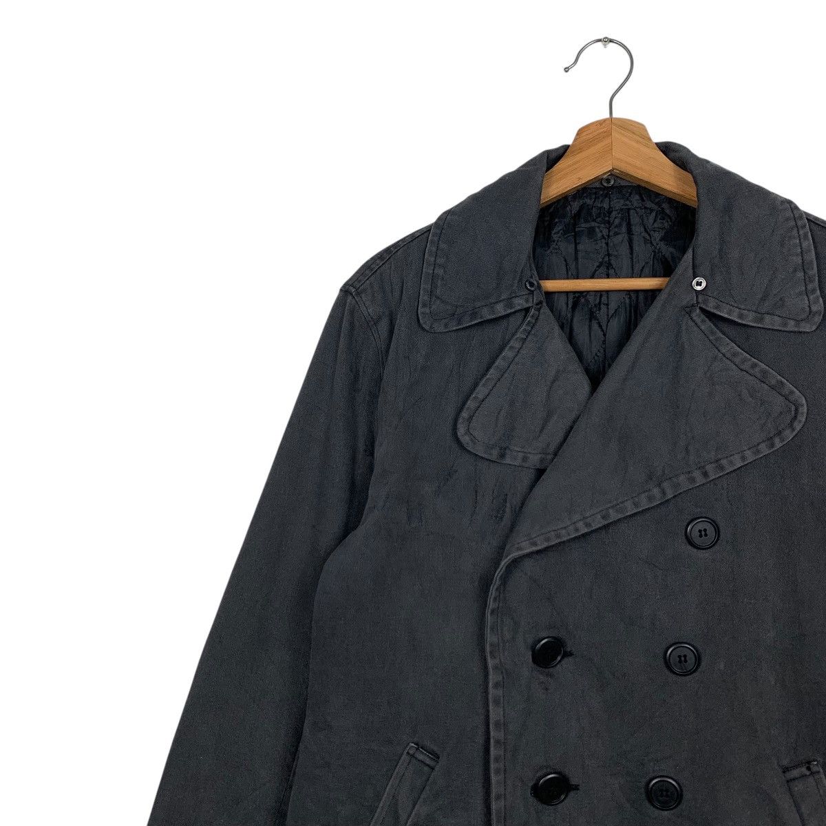 Japanese Brand SUPER LOVERS Double Breasted Coat #1642-C73 Size US M / EU 48-50 / 2 - 6 Thumbnail