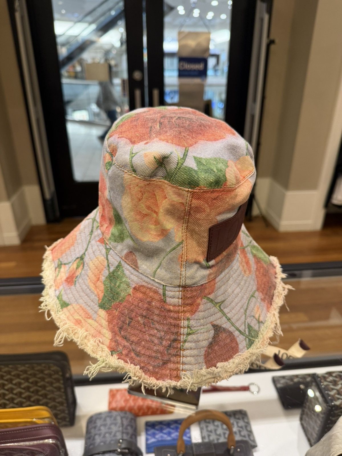 Loewe Loewe x Paula's Ibiza Roses Fisherman Frayed Hat Size ONE SIZE - 4 Thumbnail
