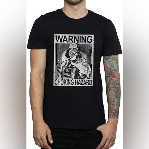 Star Wars New Star Wars Men's Vader Choking Hazard T-Shirt Black Sz La Size US L / EU 52-54 / 3 - 1 Thumbnail