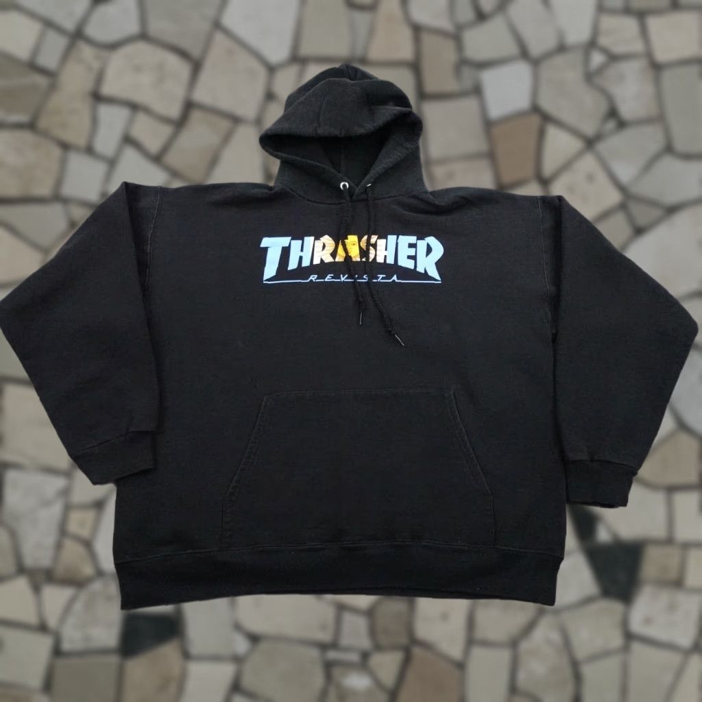 Fuck The Population × Thrasher FTP x Thrasher Skategoat pullover