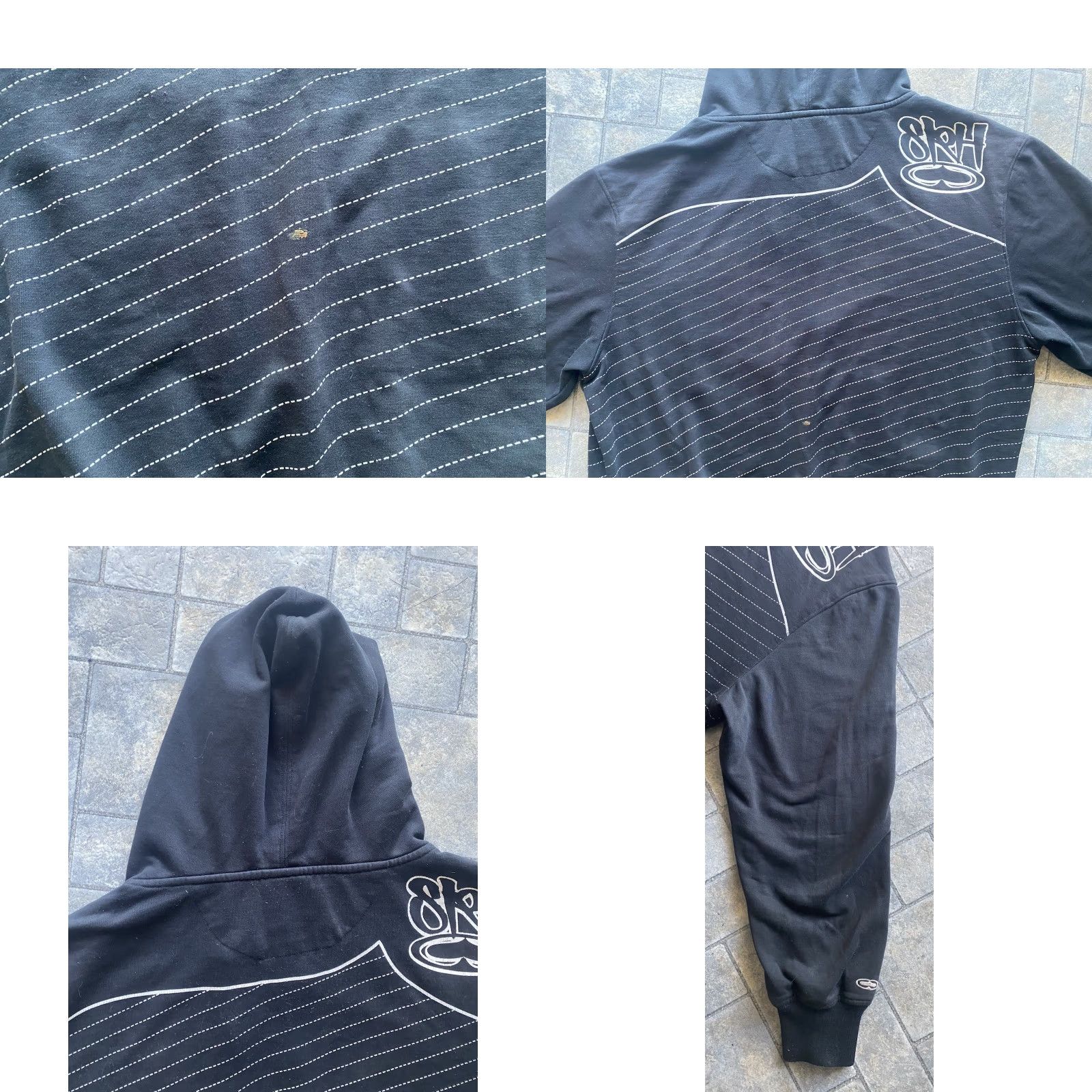 Vintage Y2K SRH Hoodie Men Black 2XL Full Zip Zipper Broken Size US XXL / EU 58 / 5 - 10 Thumbnail