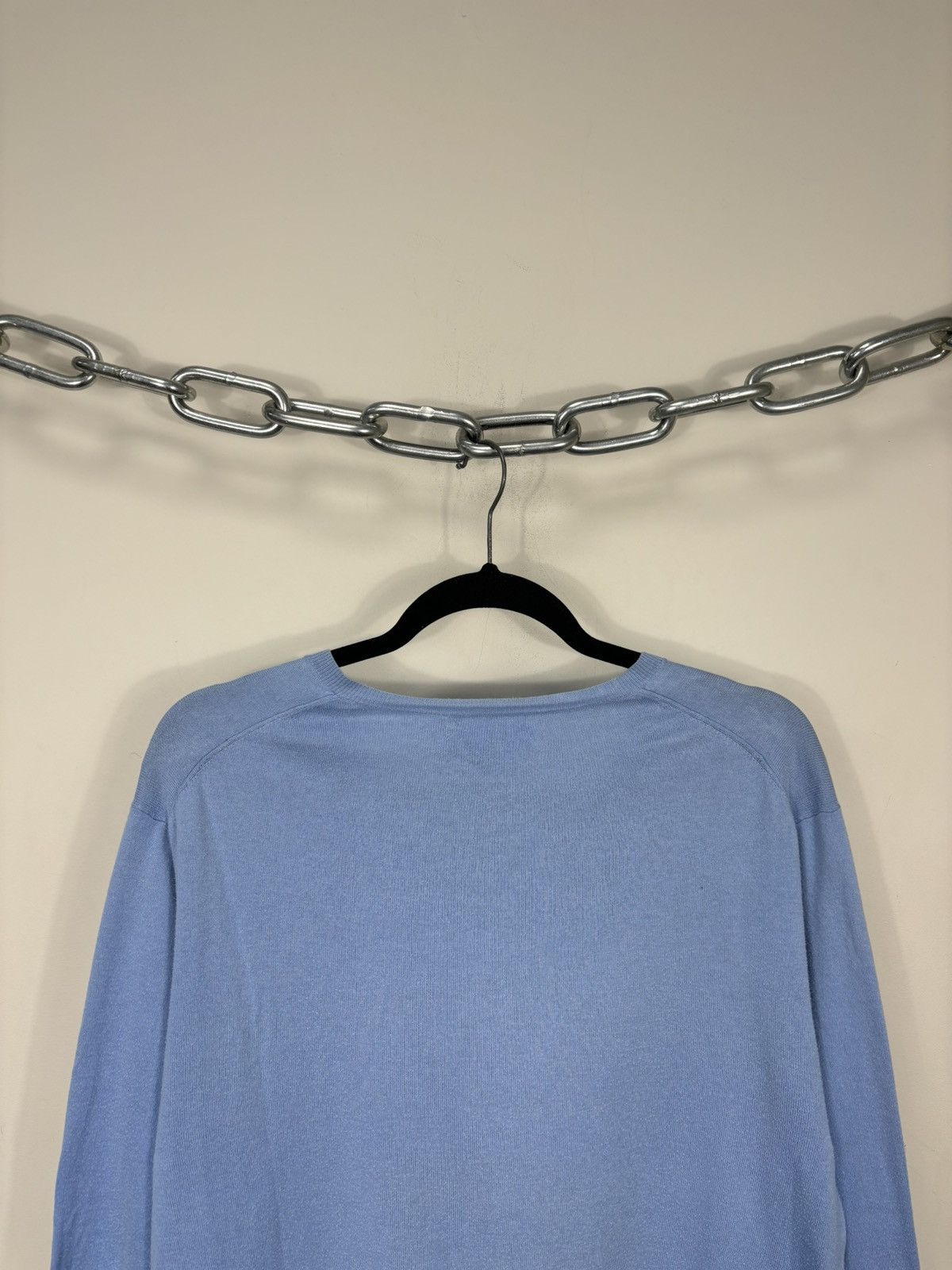Polo Ralph Lauren Vintage Polo Ralph Lauren Men’s Light Blue V-Neck Sweater Size US M / EU 48-50 / 2 - 12 Thumbnail
