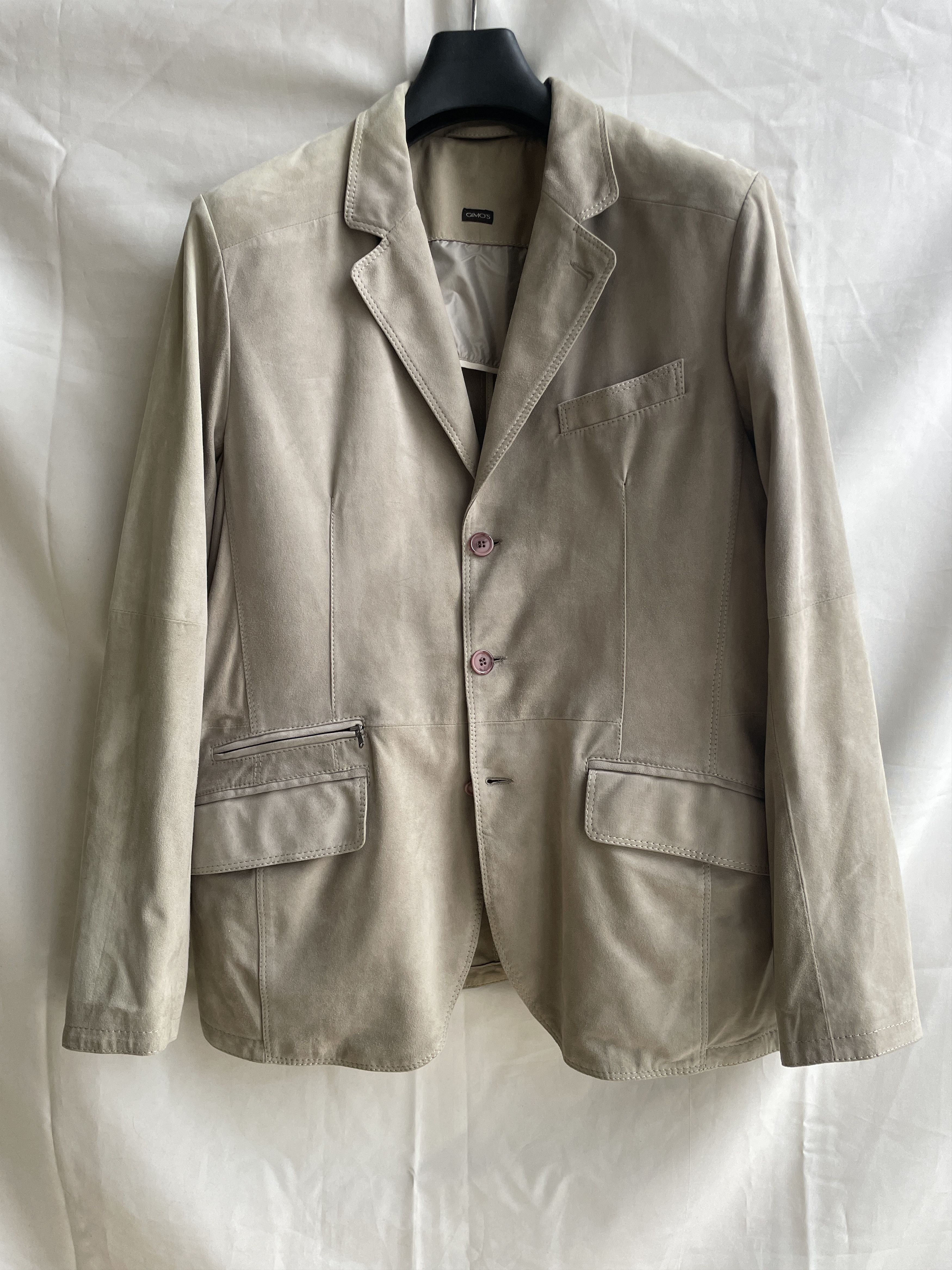 Gimo's Gimo's Tan Suede Leather Blazer Jacket Size EUR 52 Size US L / EU 52-54 / 3 - 1 Thumbnail