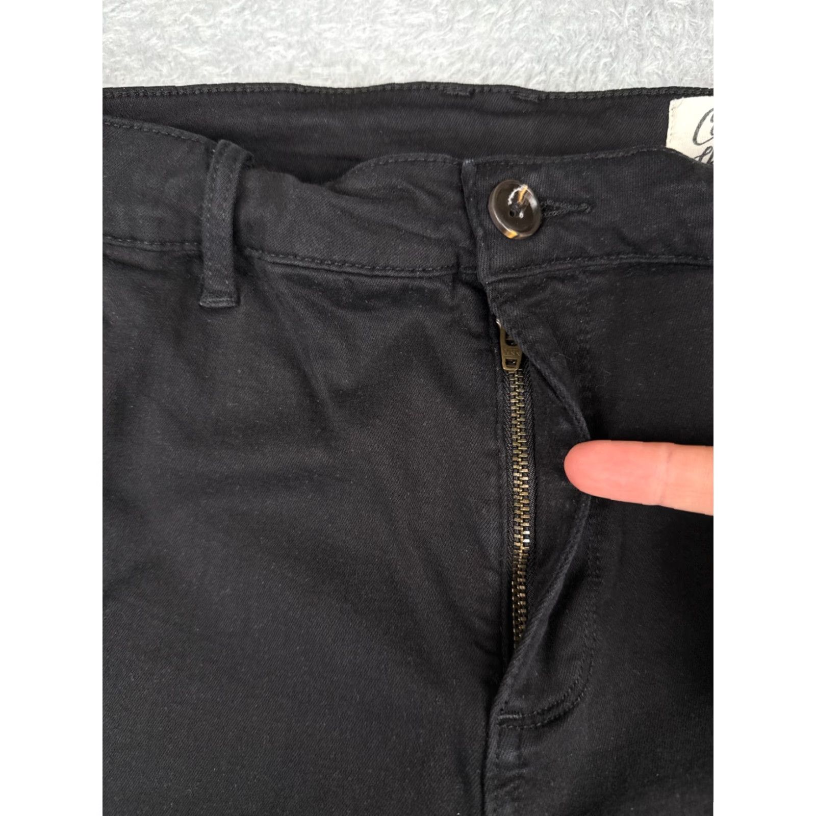 Vintage Cosmic Blue Love Jeans Women 31 Denim Skinny 5-Pocket Black Mid Rise Cotton Blend Stretch Jeans Womens - 31x24 Size 24" / US 00 / IT 34 - 5 Thumbnail