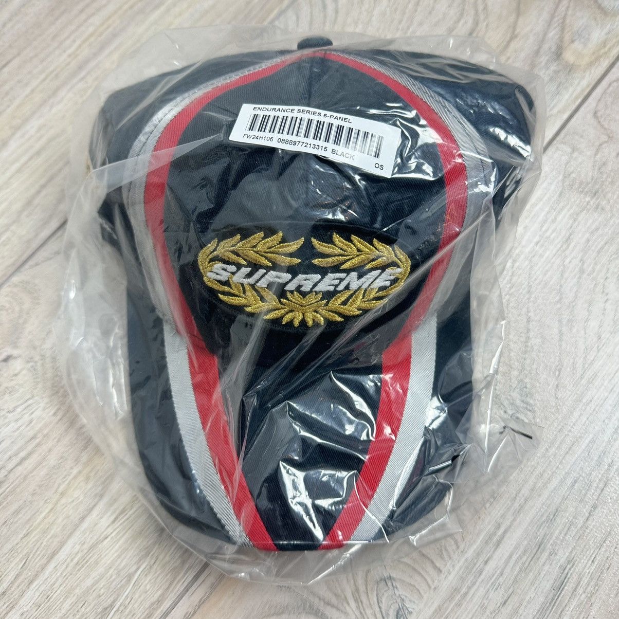 Hypebeast Supreme Endurance Series 6-Panel Black/Golden Hat FW24 Size ONE SIZE - 4 Thumbnail