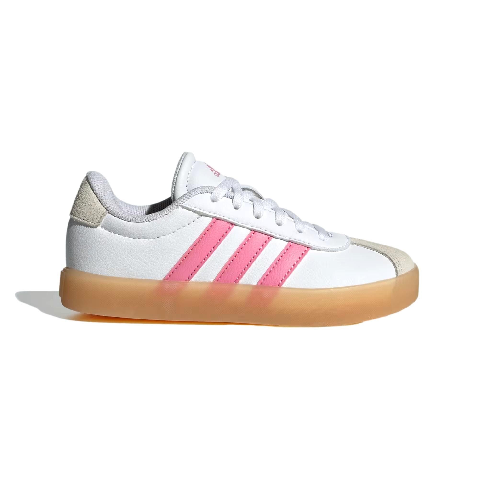 Adidas VL Court 3.0 White / Bliss Pink / Alumina IH3483 Size US 6 / EU 39 - 1 Thumbnail