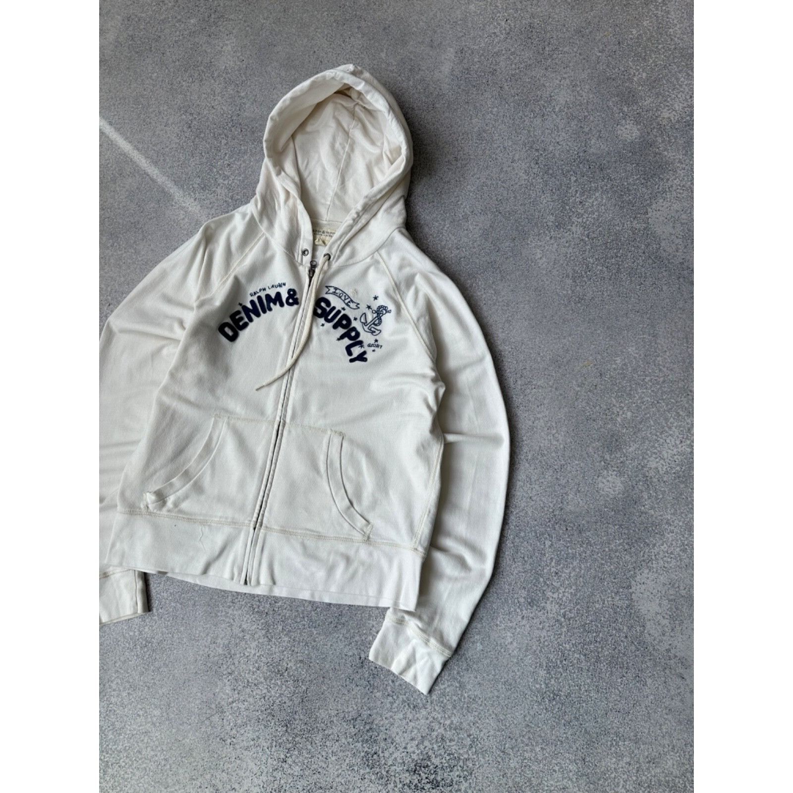 Polo Ralph Lauren VTG Polo Ralph Lauren Denim & Supply Beige Woman Hoodie Size US XL / EU 56 / 4 - 3 Thumbnail