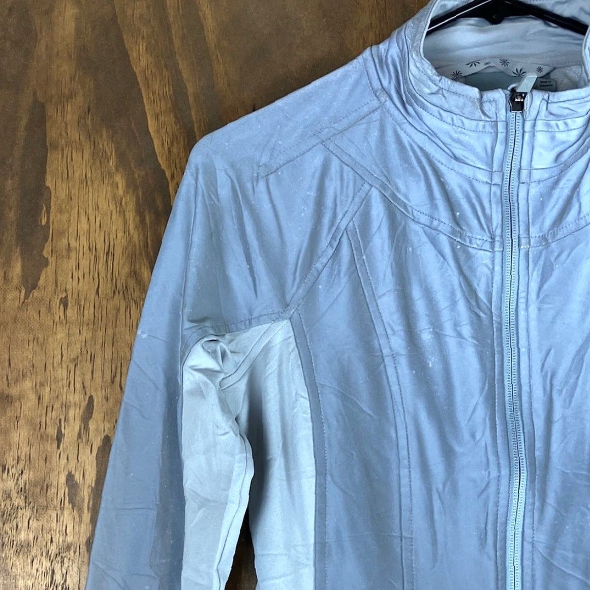 Athleta Athleta Womens Jacket Light Blue Athletic Stand Collar Zip Up Stretch XS Size XS / US 0-2 / IT 36-38 - 2 Thumbnail