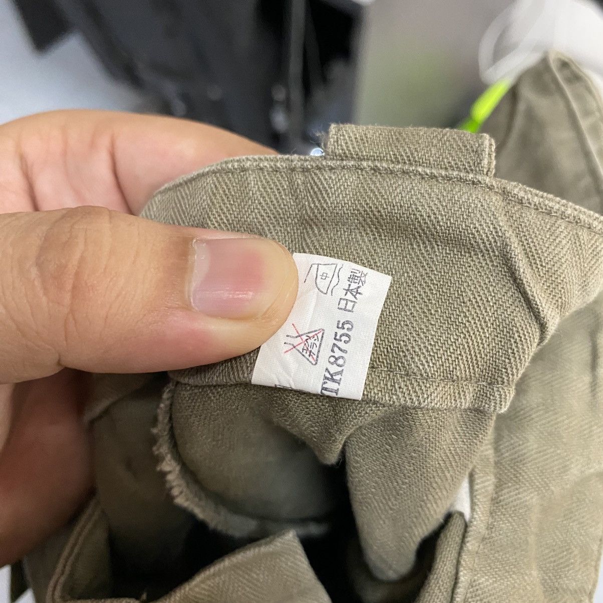 Japanese Brand DL Yokohama Staff Green Cargo Pants #C893 Size US 30 / EU 46 - 15 Thumbnail