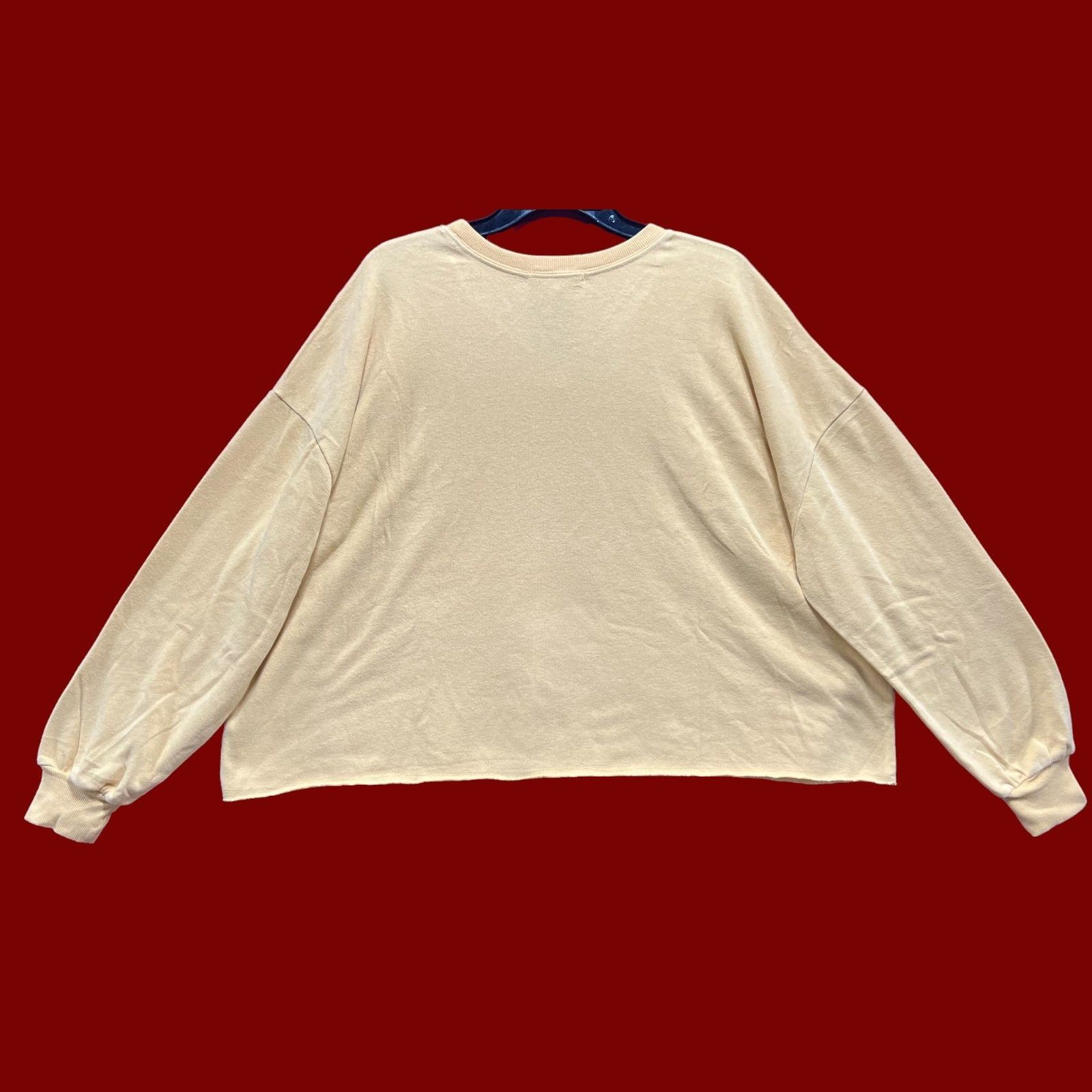 Other Women’s Crop Top Sweatshirt - Yellow - Extra Larga Size XL / US 12-14 / IT 48-50 - 2 Thumbnail