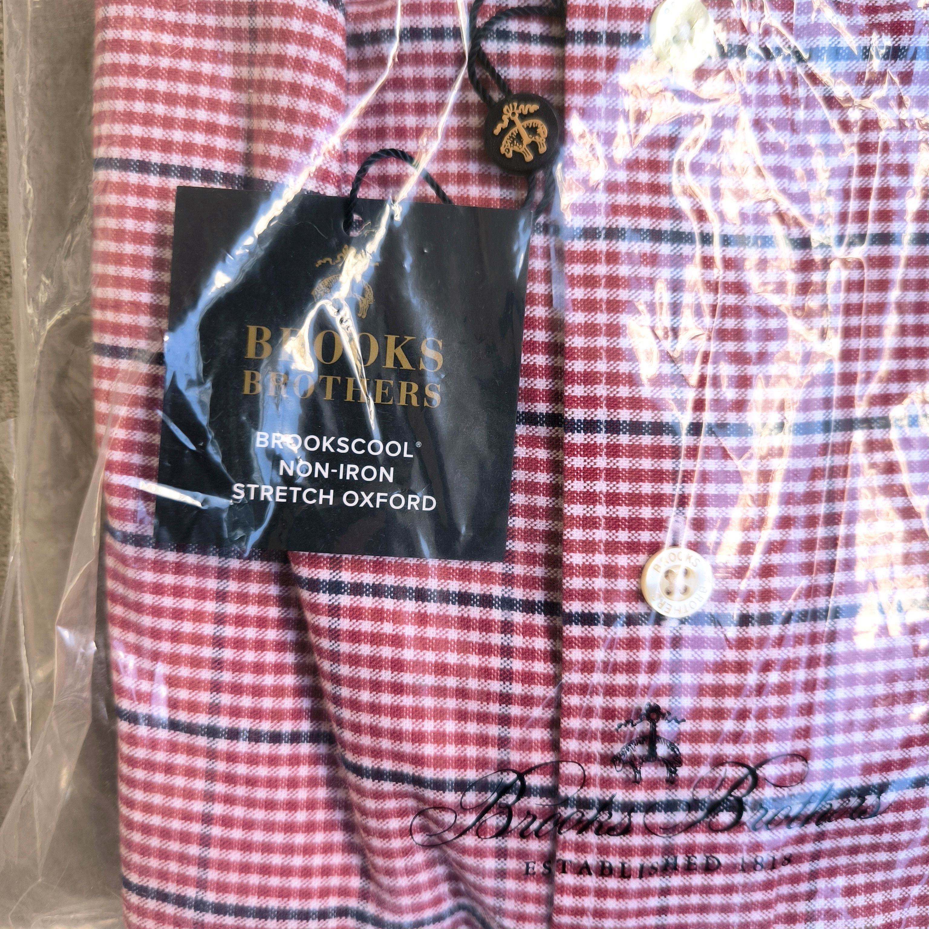 Brooks Brothers Brooks Brothers Madison Fit Shirt Small NWT Red Check Oxford Size US S / EU 44-46 / 1 - 2 Thumbnail