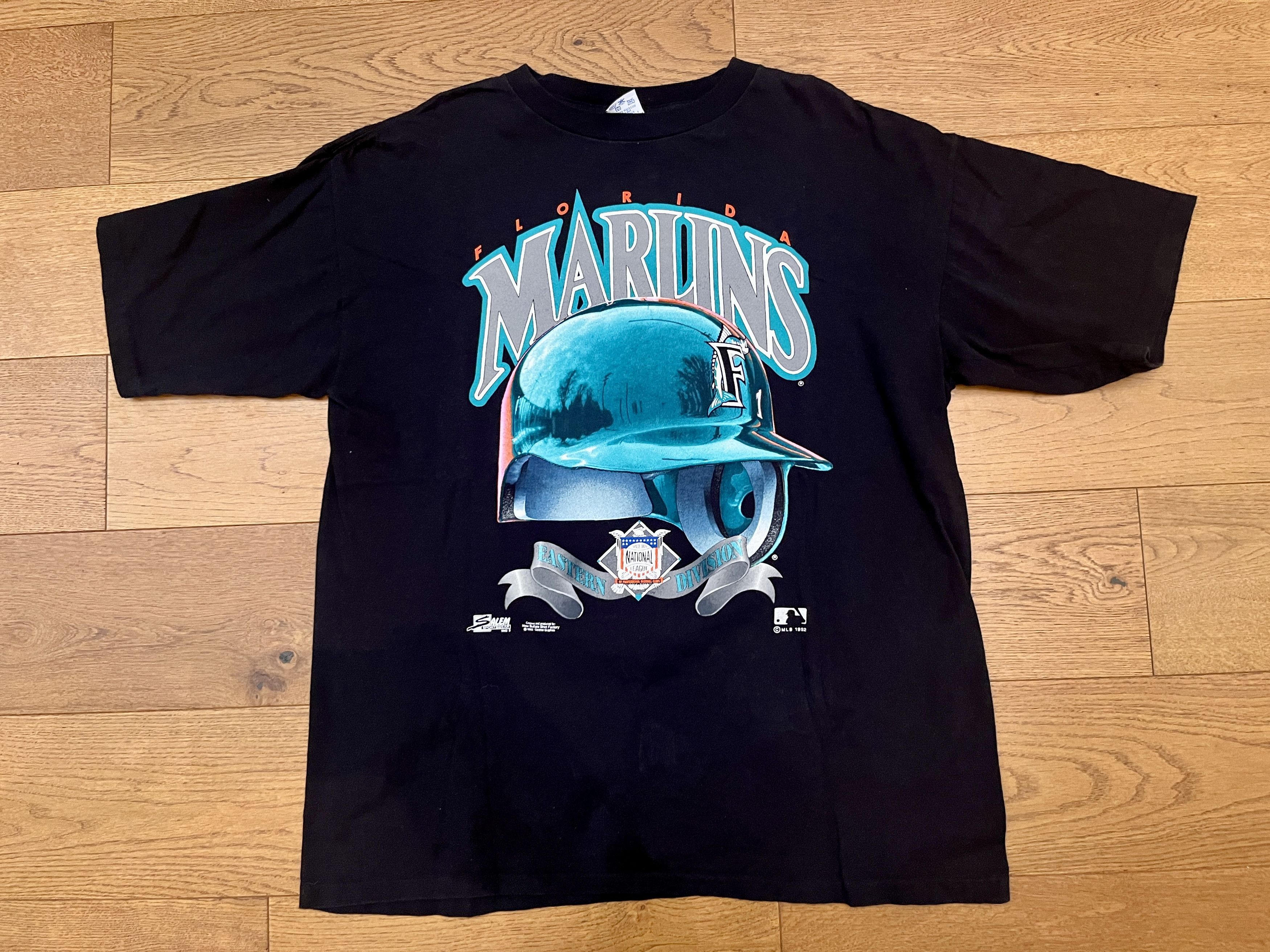 Vintage Vintage 1992 Florida Marlins Salem T-Shirt XL Single Stitch Size US XL / EU 56 / 4 - 2 Thumbnail