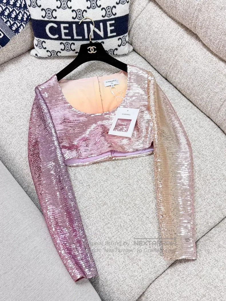 Chanel Chanel Mermaid girl full of sequins long sleeves Size XS / US 0-2 / IT 36-38 - 3 Thumbnail