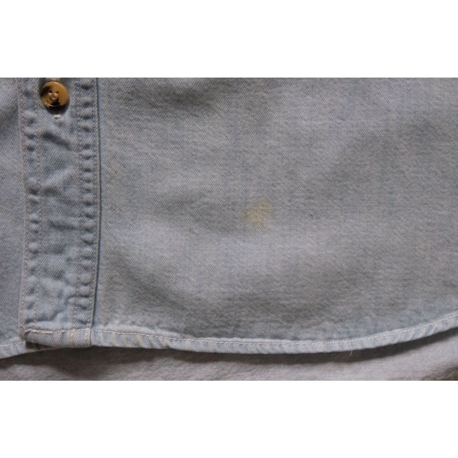 Hard Rock Cafe VINTAGE Hard Rock Cafe Denim Shirt Casual Button-Down XL Men Blue 90s New York Save the Planet Embroidered Button-Up Short/Long Sleeve? Size US XL / EU 56 / 4 - 6 Thumbnail