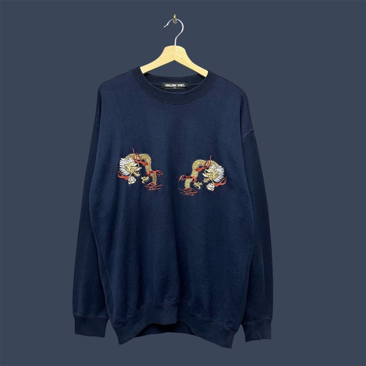 Japanese Brand Sukajan Dragon Japan Sweatshirt Size US XL / EU 56 / 4 - 2 Thumbnail