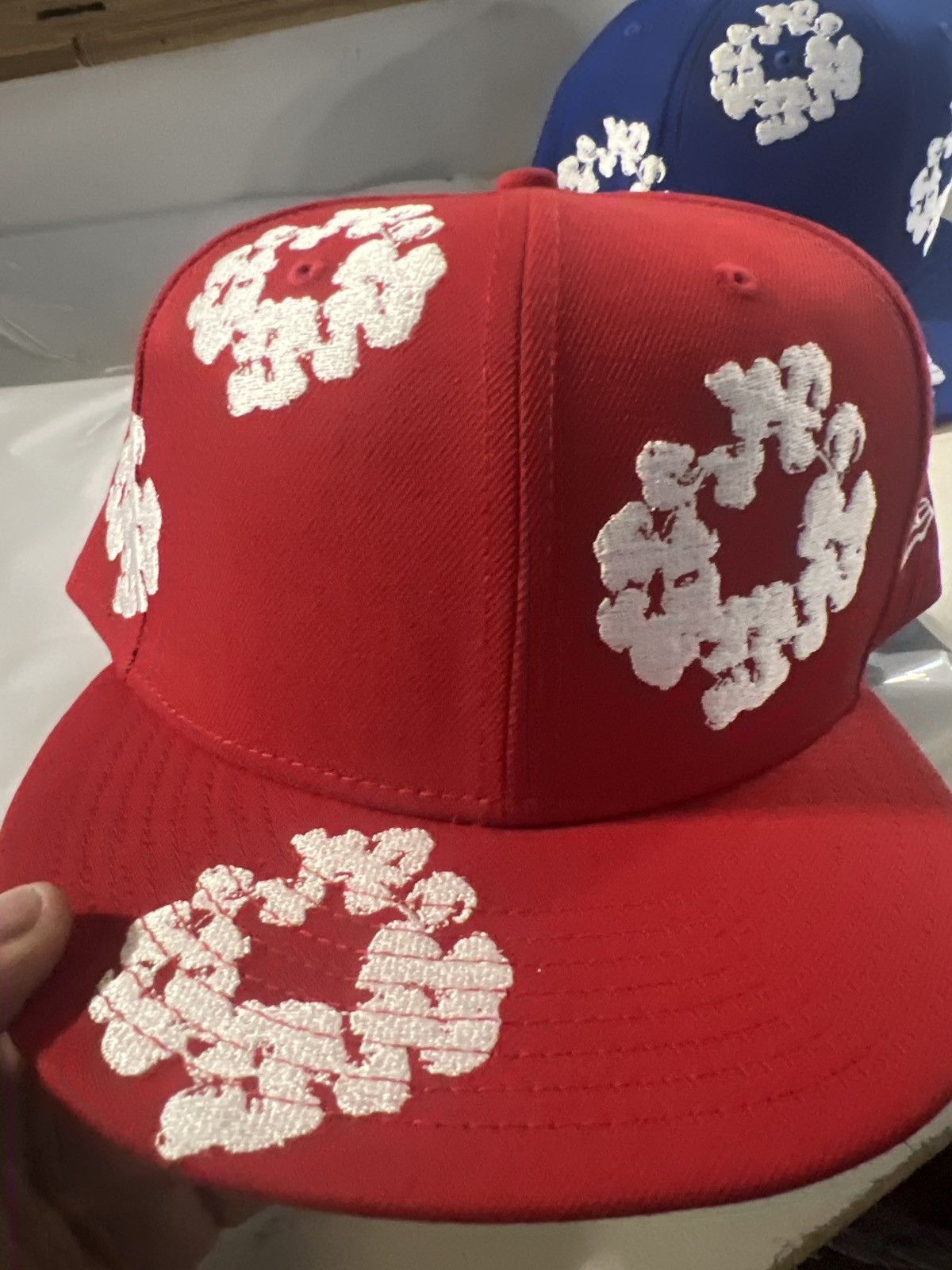 image of Denim Tears Red Hat, Men's
