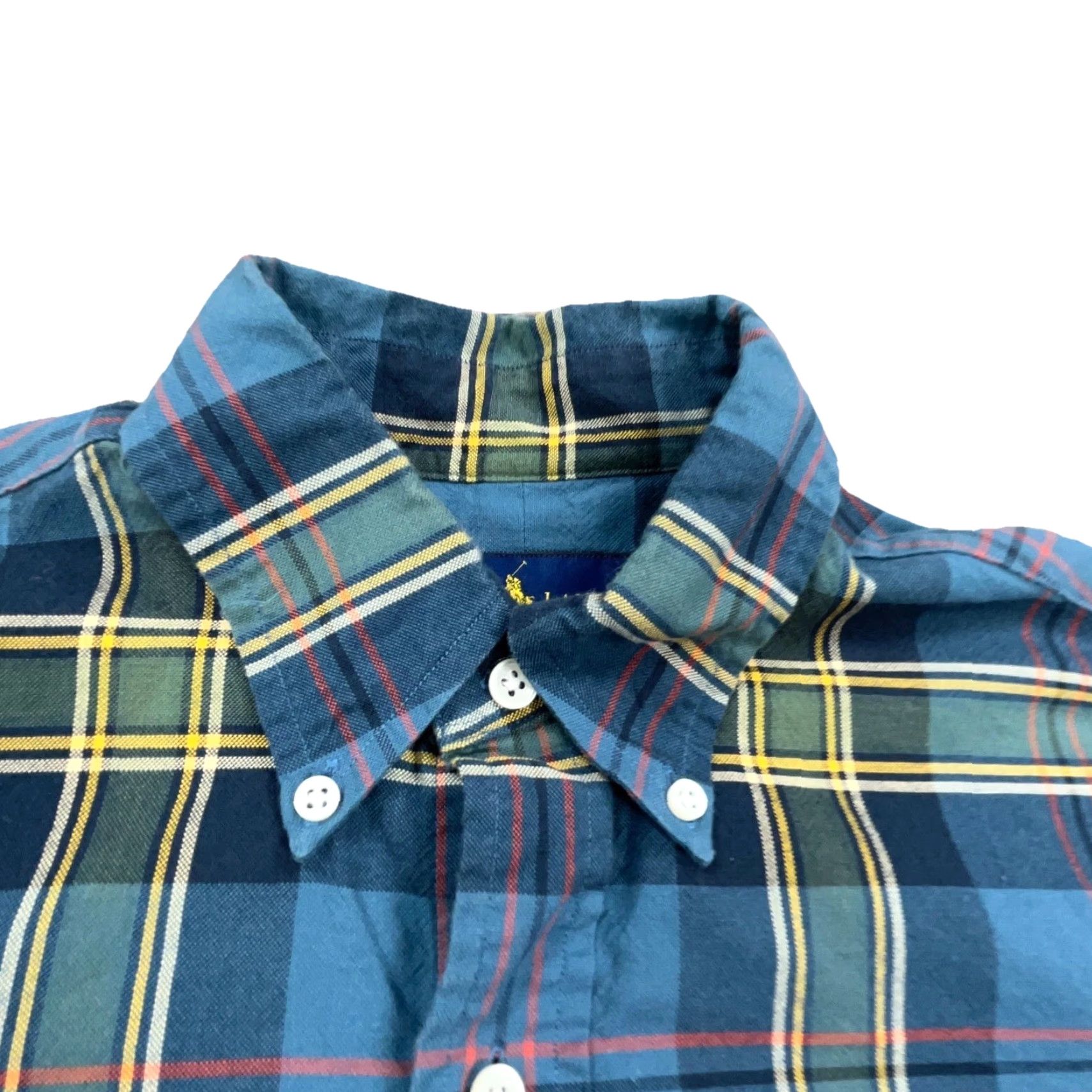 Ralph Lauren Ralph Lauren Shirt Men Small Blue Green Tartan Plaid Button Up Oxford Cloth Sl Size US S / EU 44-46 / 1 - 6 Thumbnail
