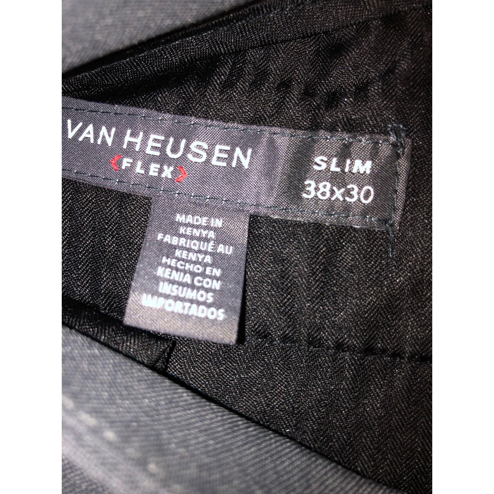 Van Heusen Mens Gray Van Heusen dress pants Size US 38 / EU 54 - 3 Thumbnail