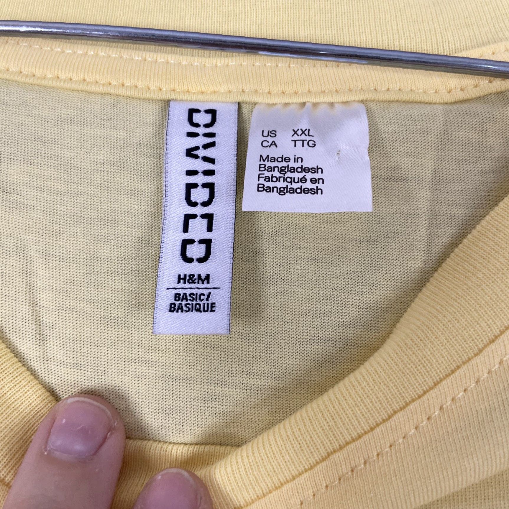 Vintage DIVIDED Blouse Shirt Women 2XL Yellow Short Sleeve Embroidered Heart Top Size XXL / US 16-18 / IT 52-54 - 5 Thumbnail