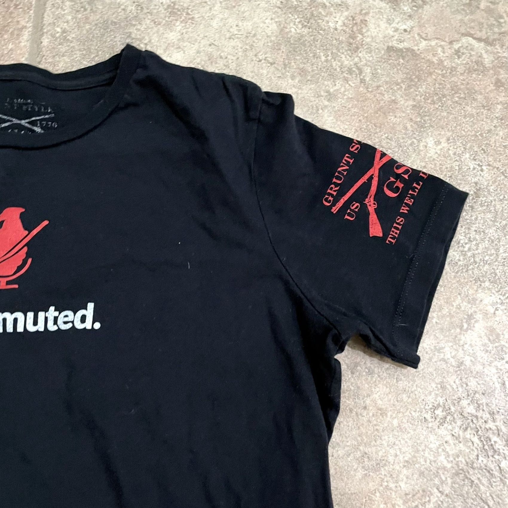 Vintage Grunt Style Shirt Womens L Black 100% Cotton you’re muted graphic Tee Size L / US 10 / IT 46 - 2 Thumbnail