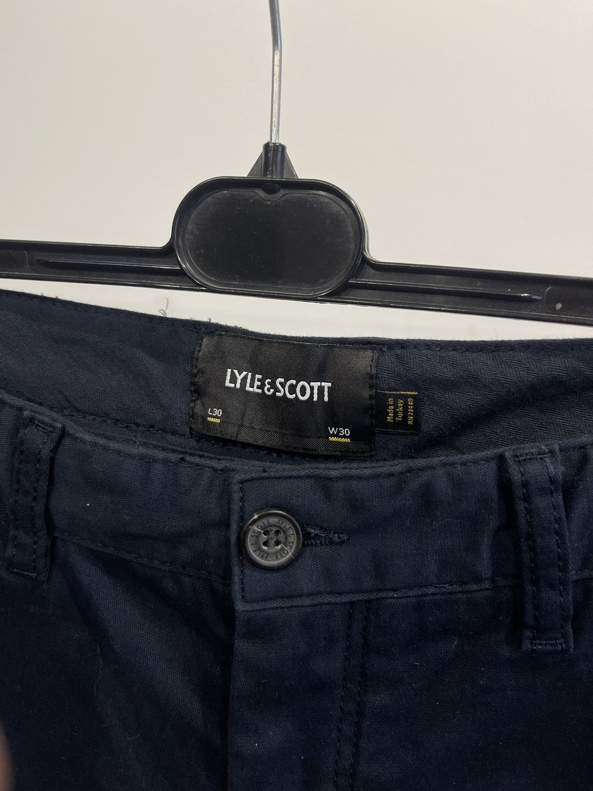 Lyle & Scott Lyle & Scott Slim Cargo Trousers Navy Blue 30/30 Size US 30 / EU 46 - 3 Thumbnail