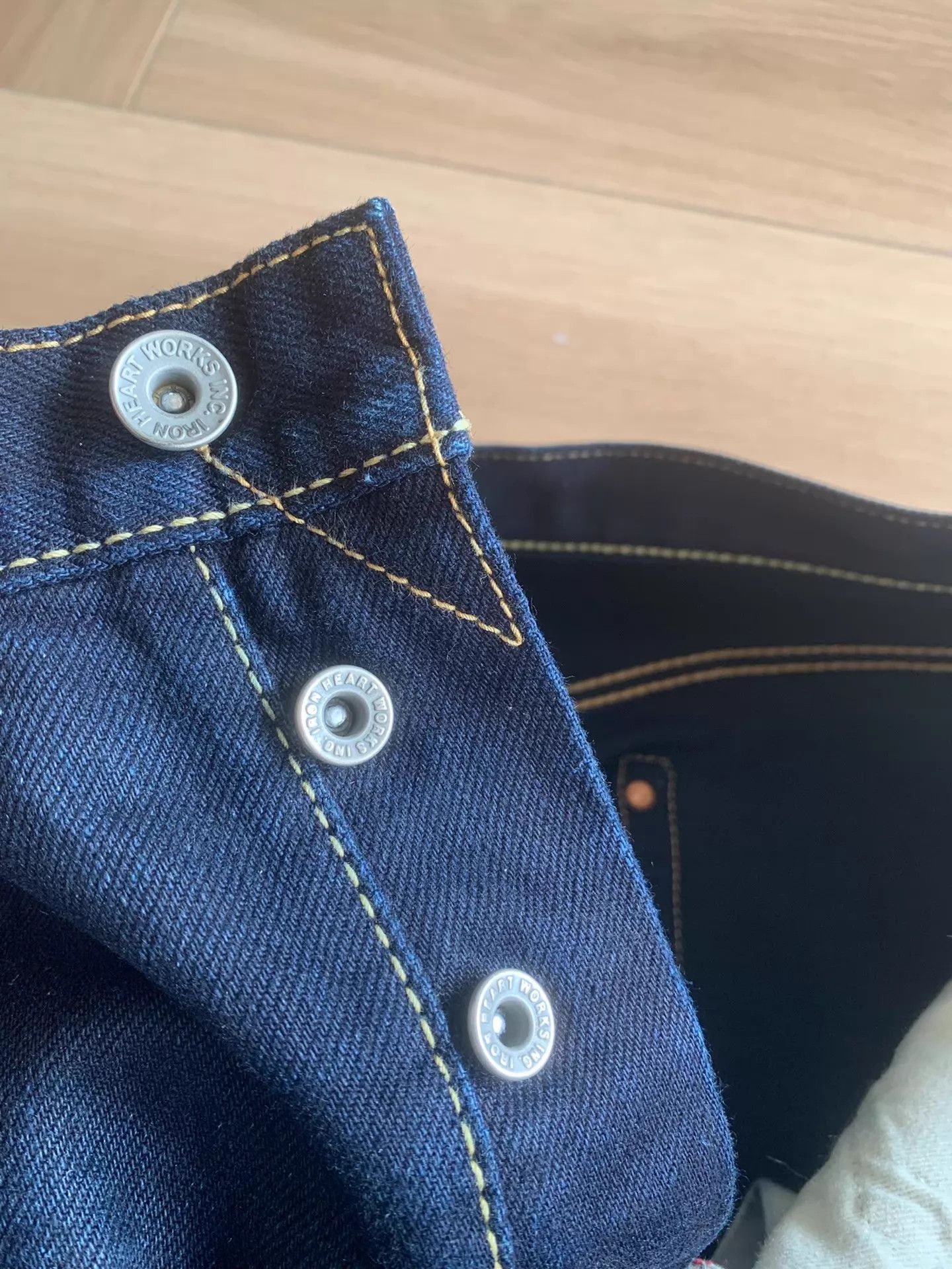 Iron Heart IRON HEART 555S 18oz HD Straight Double Dyed Jeans JPN Size US 36 / EU 52 - 6 Thumbnail
