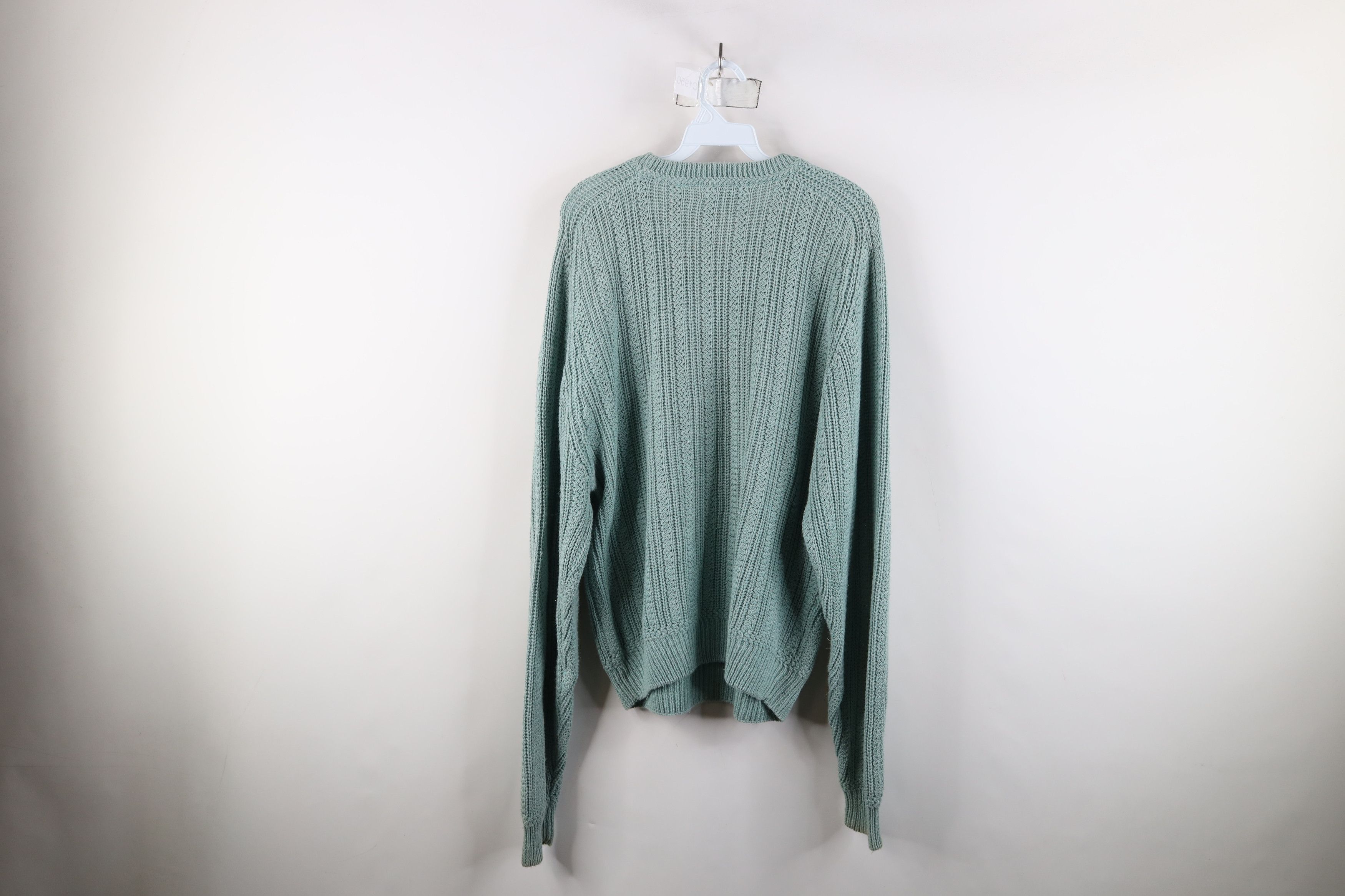 Vintage Vintage 90s Streetwear Ribbed Knit Crewneck Sweater Mint Size US L / EU 52-54 / 3 - 9 Thumbnail