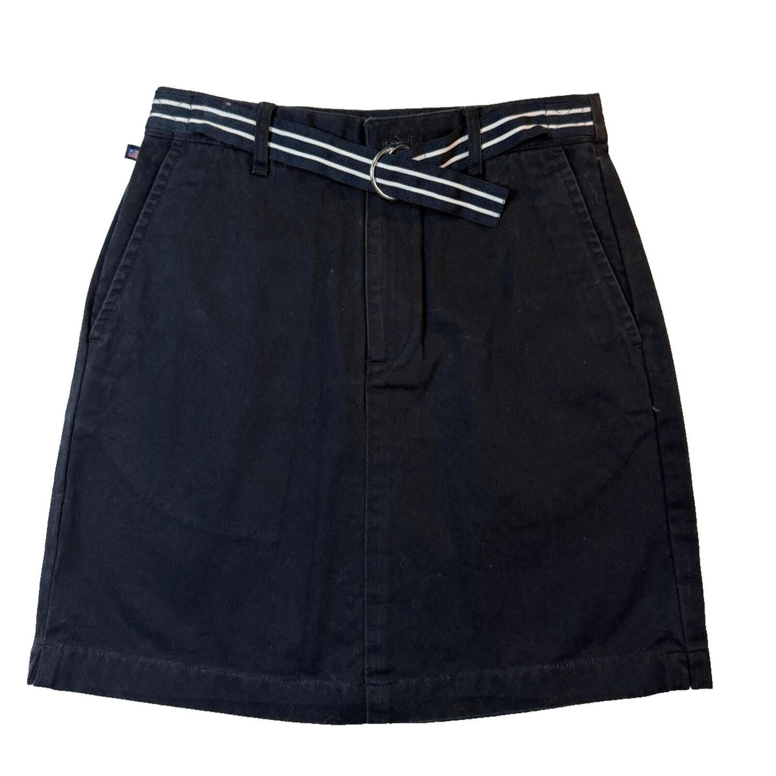 Polo Ralph Lauren Vintage Ralph Lauren Polo Skirt Womens 2 Navy Belted A-Line Size 26" / US 2 / IT 38 - 1 Thumbnail