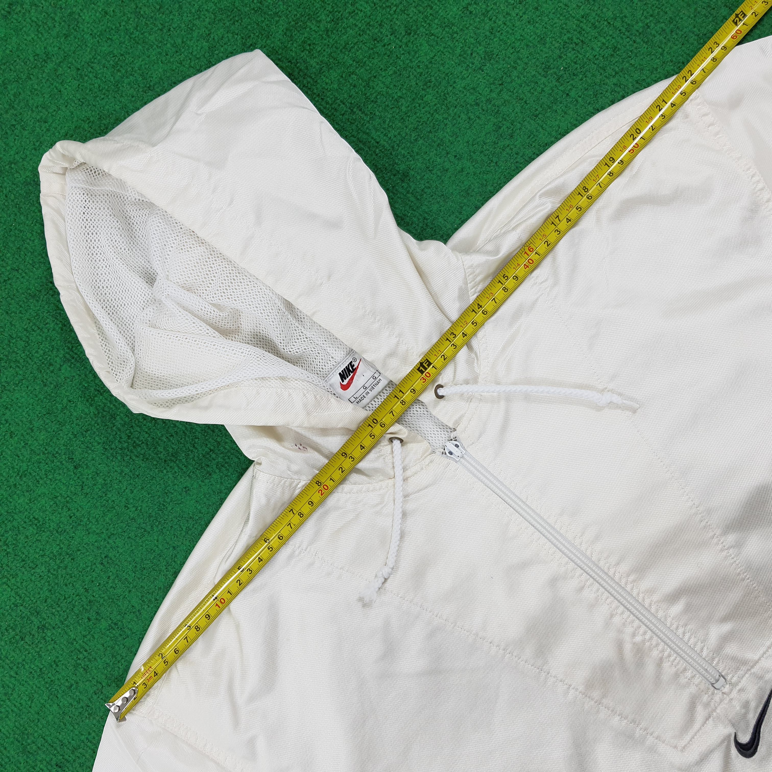 Nike × Vintage Vintage Nike Center Embroidered Hafl Zipper Hoodie Size US XL / EU 56 / 4 - 10 Thumbnail