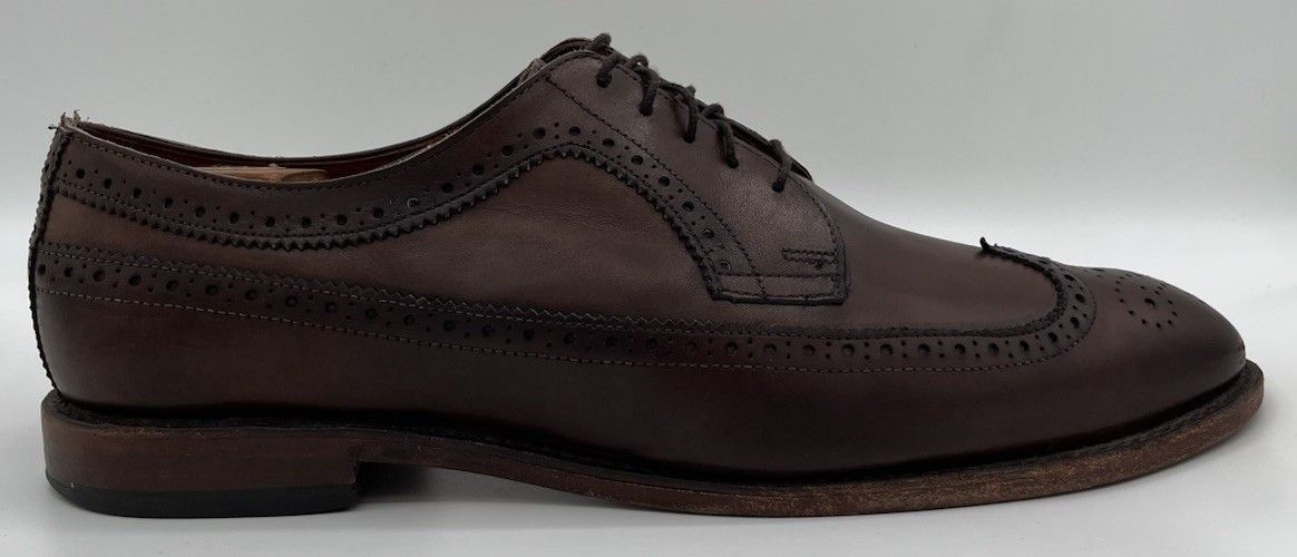Allen Edmonds Allen Edmonds MCGREGOR Wingtip Dark Brown Leather Size 12D Size US 12 / EU 45 - 7 Thumbnail